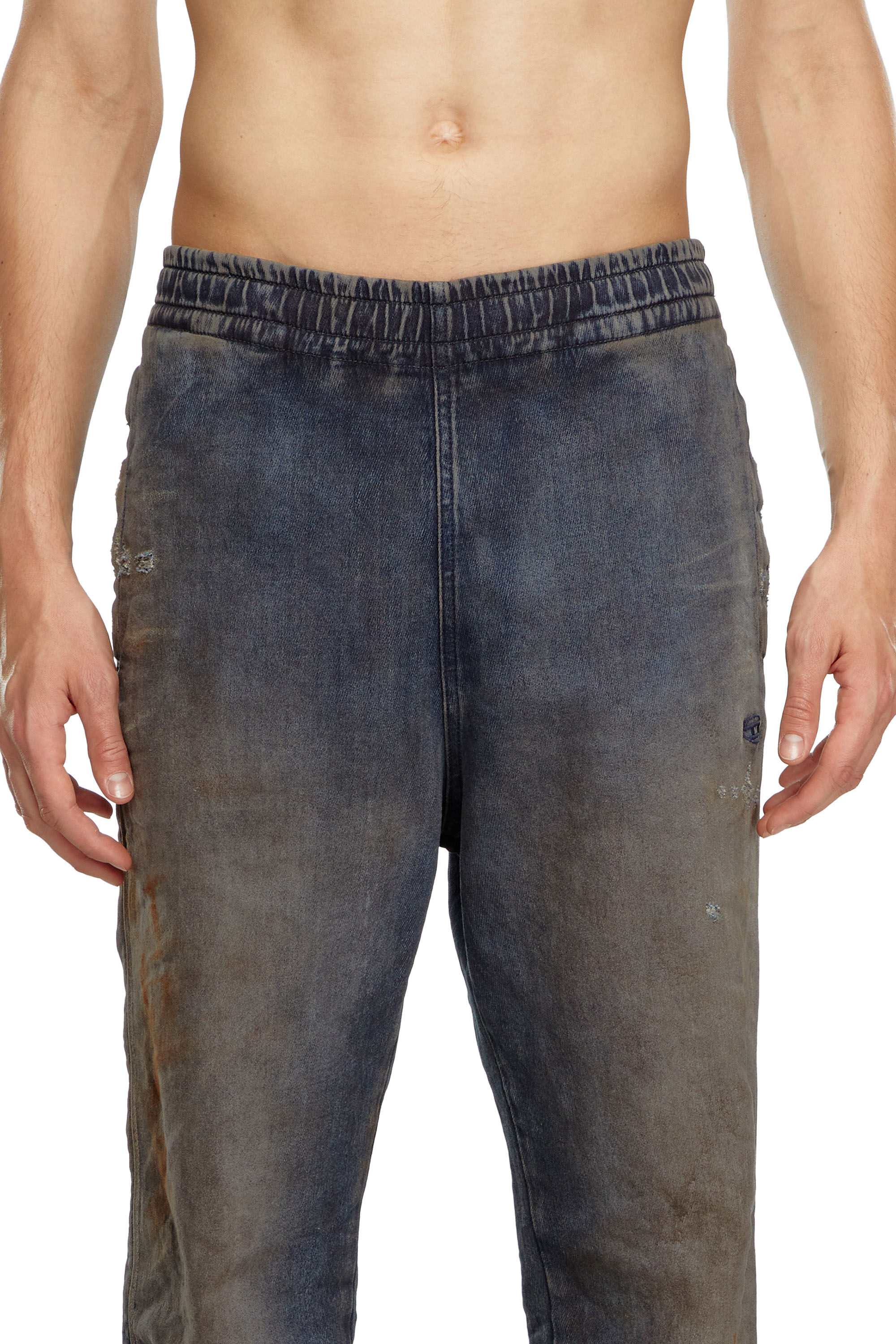 Diesel - Man Tapered D-Lab Track Denim 068LV, Dark Blue - Image 5