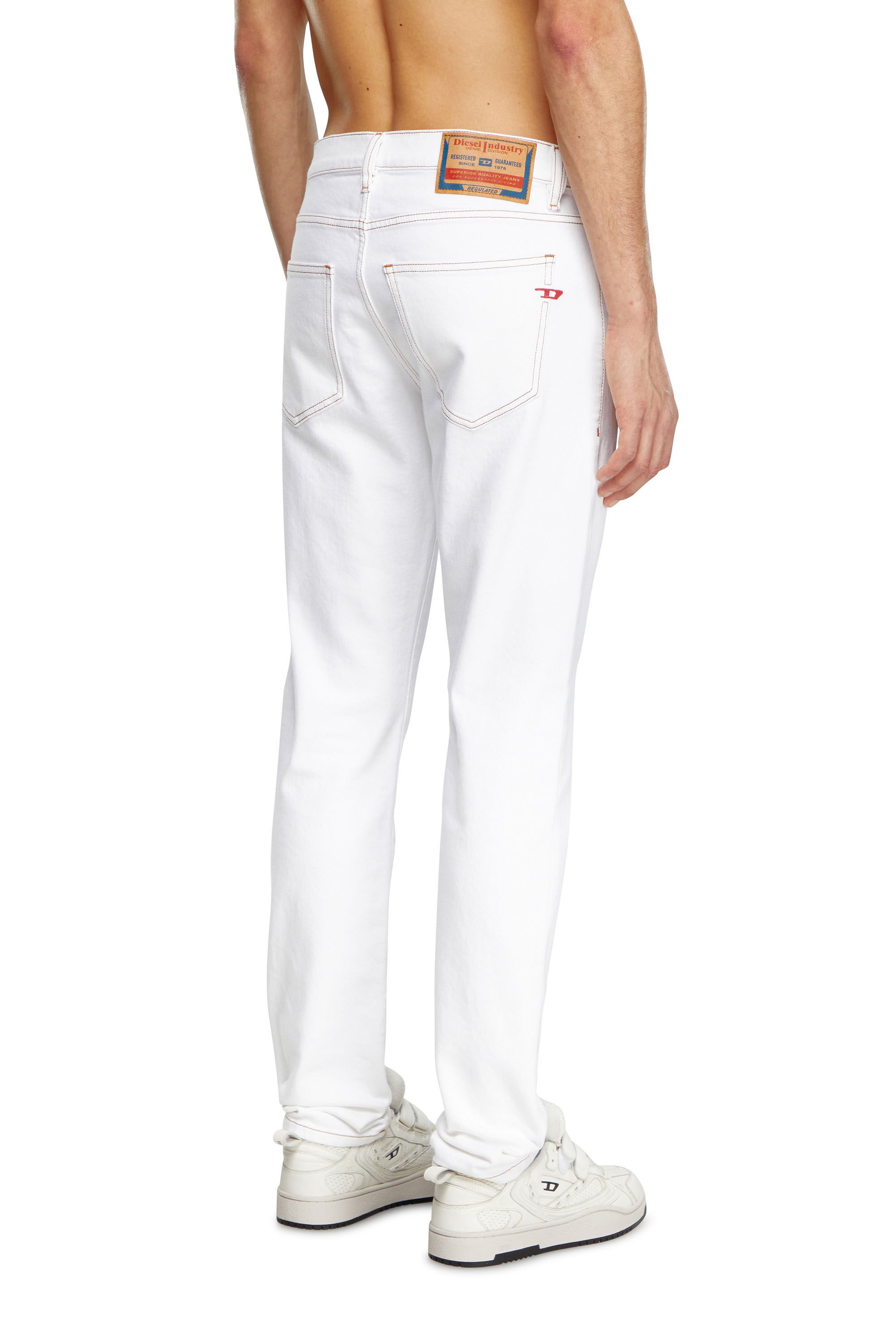 Diesel - Man's Slim Jeans 2019 D-Strukt 09K05, White - 4