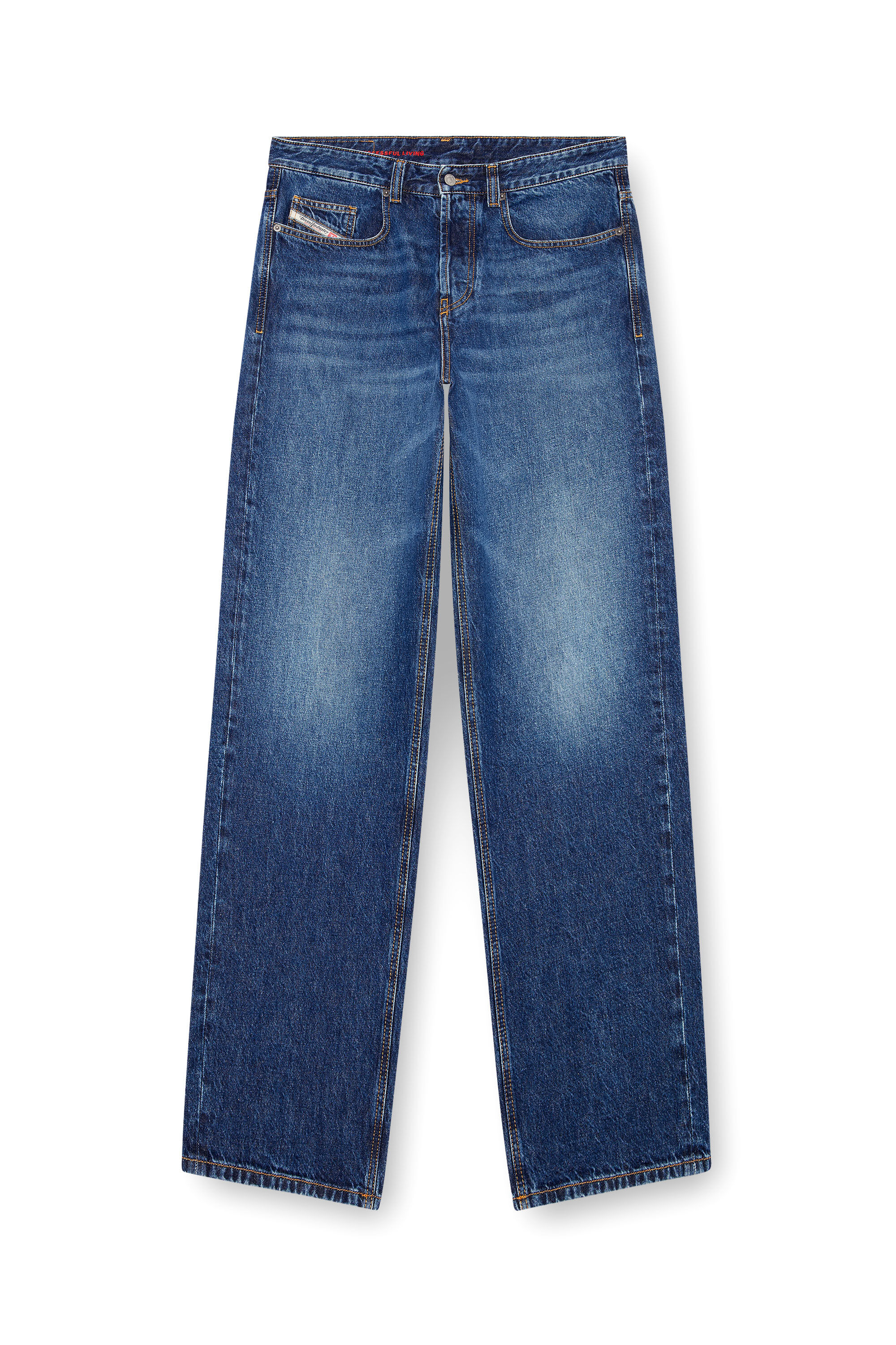 Diesel - Man's Relaxed Jeans 2001 D-Macro 09I27, Medium blue - 2