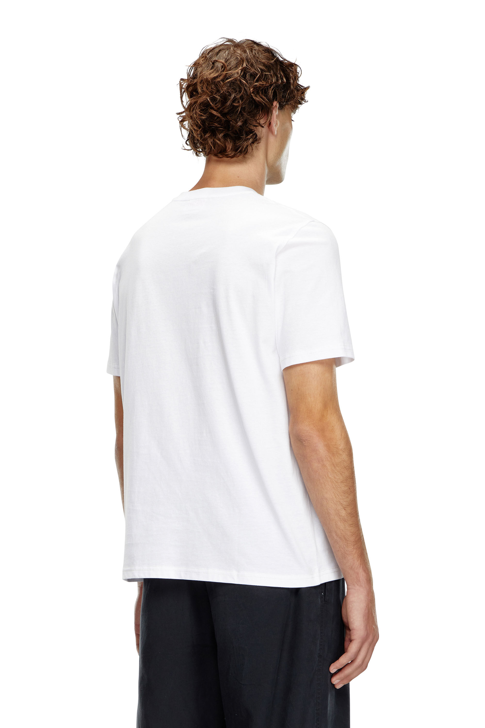 Diesel - T-ADJUST-K14, Man T-shirt with splashed-effect logo in White - Image 4