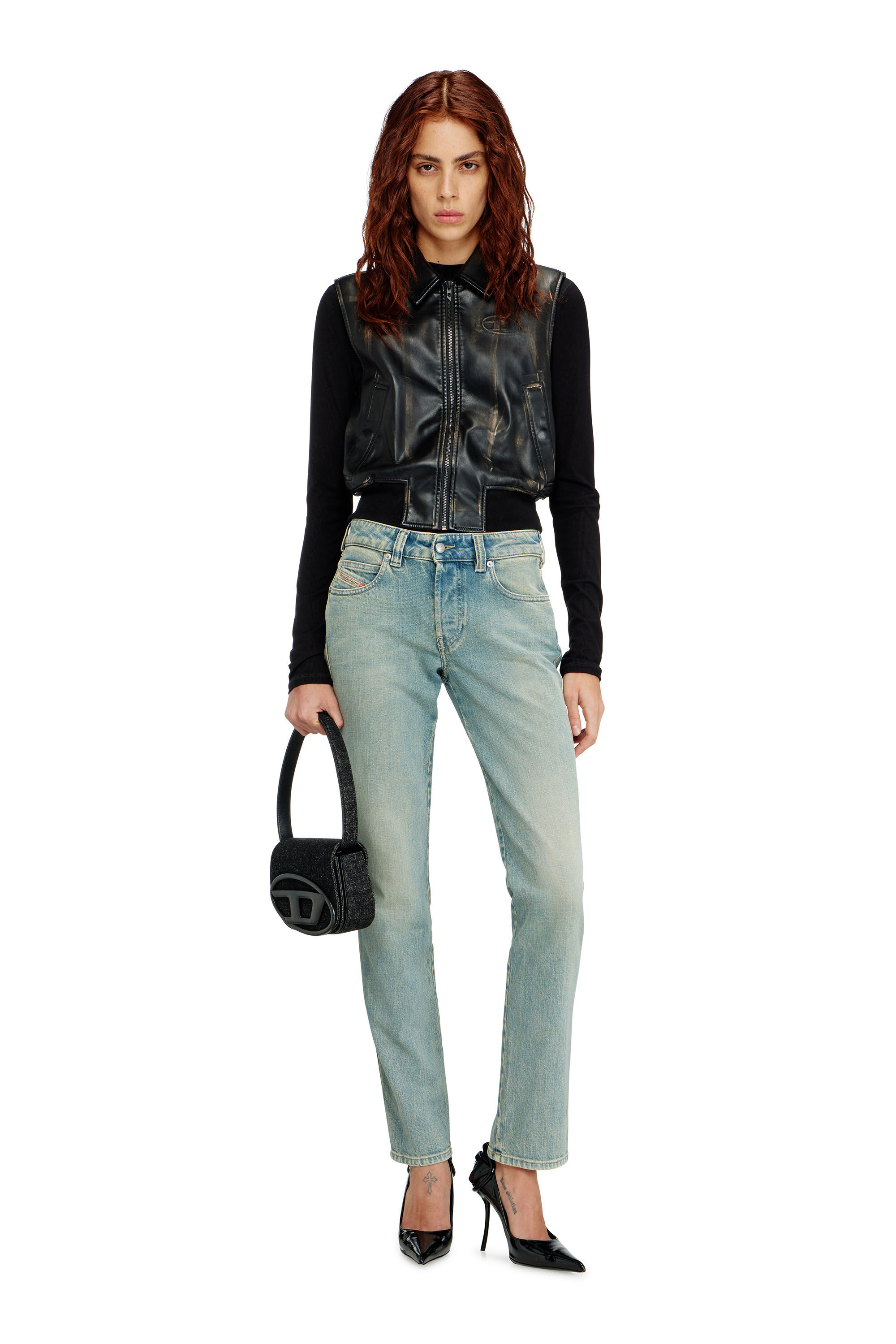 Diesel - Woman's Slim Jeans 1992 D-Jiann 09N33, Medium blue - 1