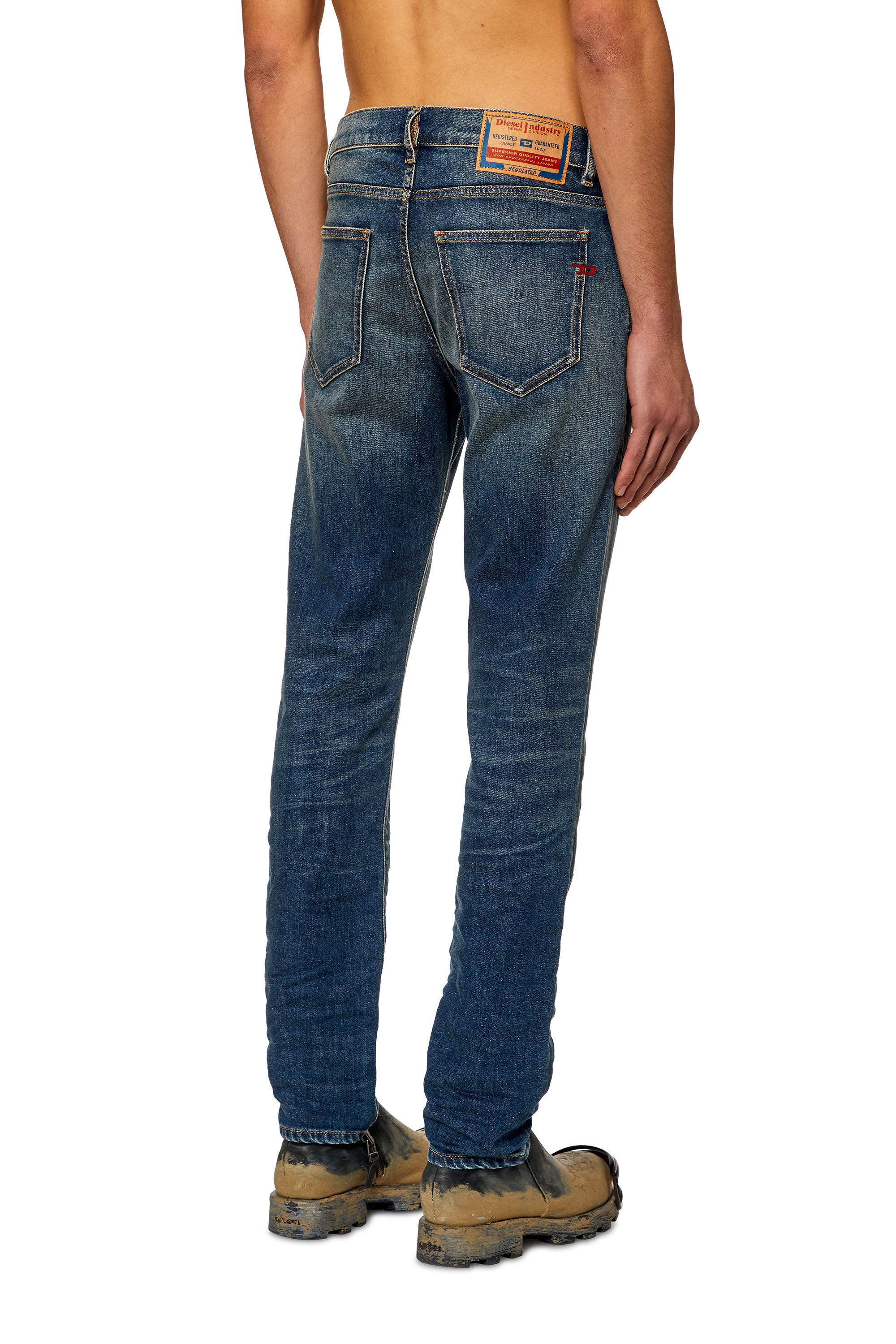 Diesel - Slim Jeans 2019 D-Strukt 09H49, Dark Blue - Image 4