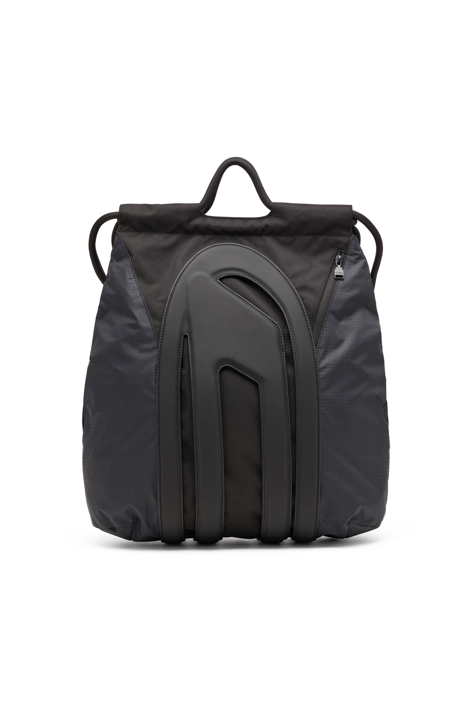 Diesel - CAGE-D TOTE XL, Man Cage-D-Convertible bag in CORDURA and ripstop in Black - Image 1