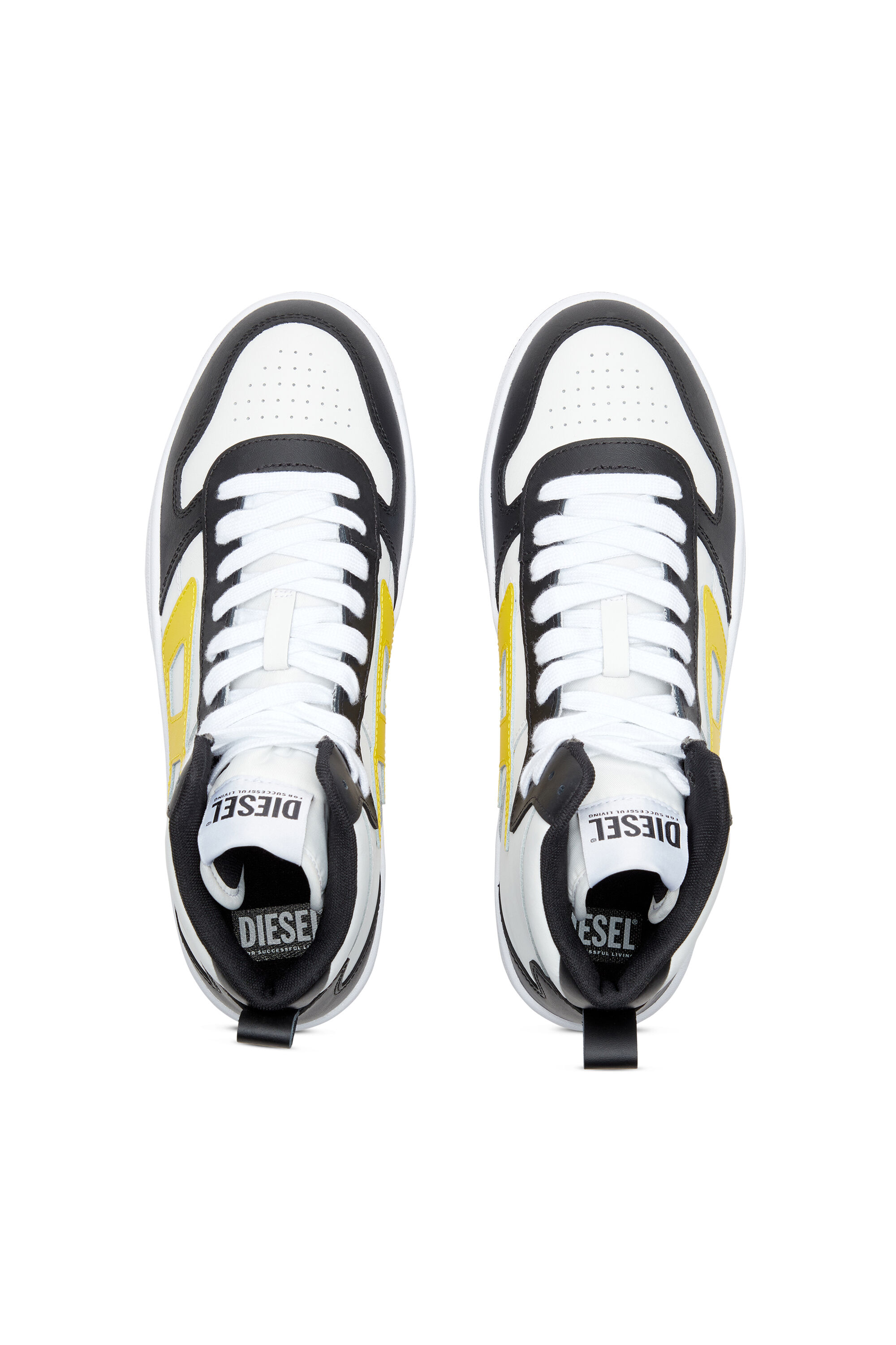 Diesel - S-UKIYO V2 MID, Man S-Ukiyo-High-top sneakers in leather in Multicolor - Image 4