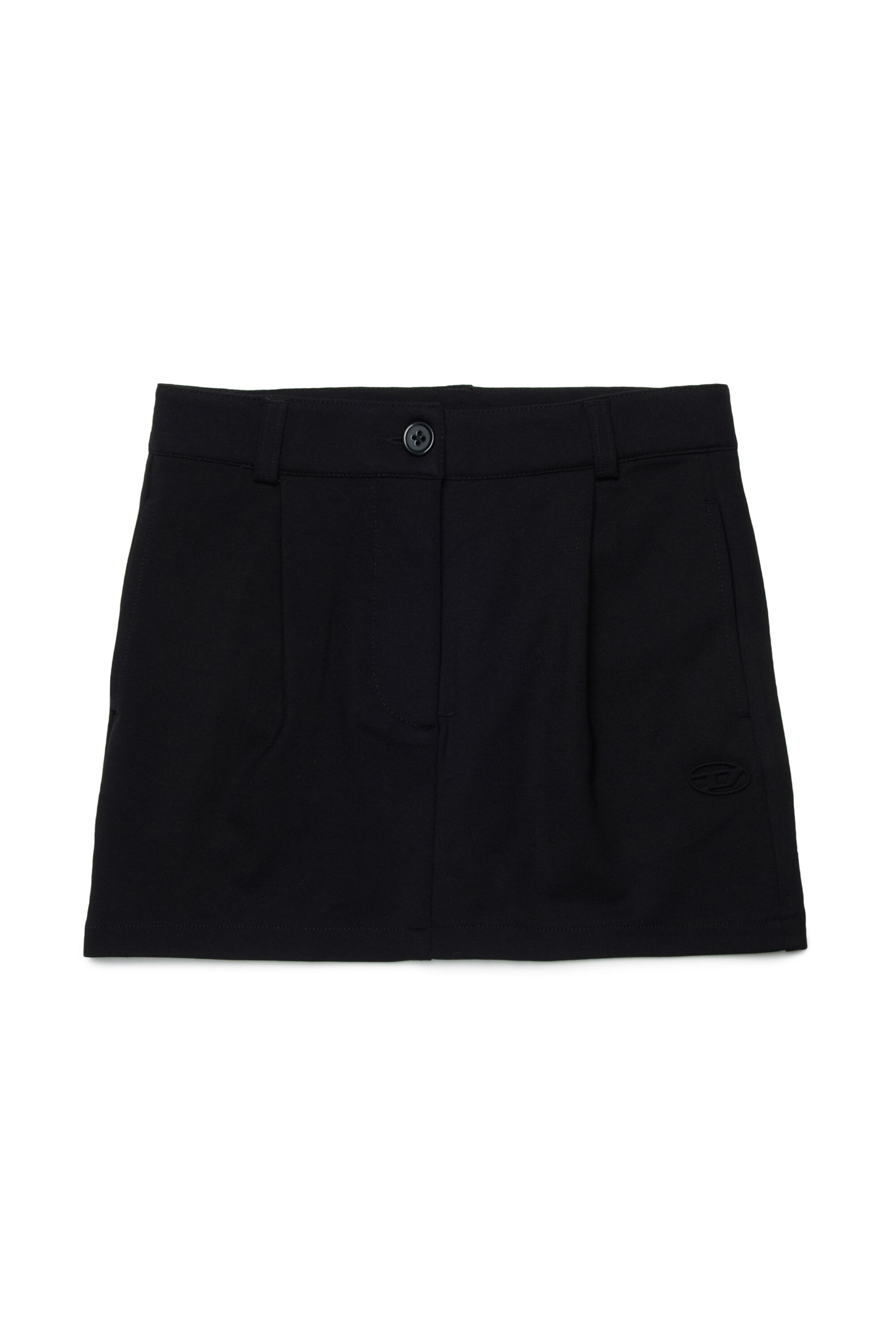 Diesel - GAMY, Woman's Viscose-blend skirt with front darts in Black - 1