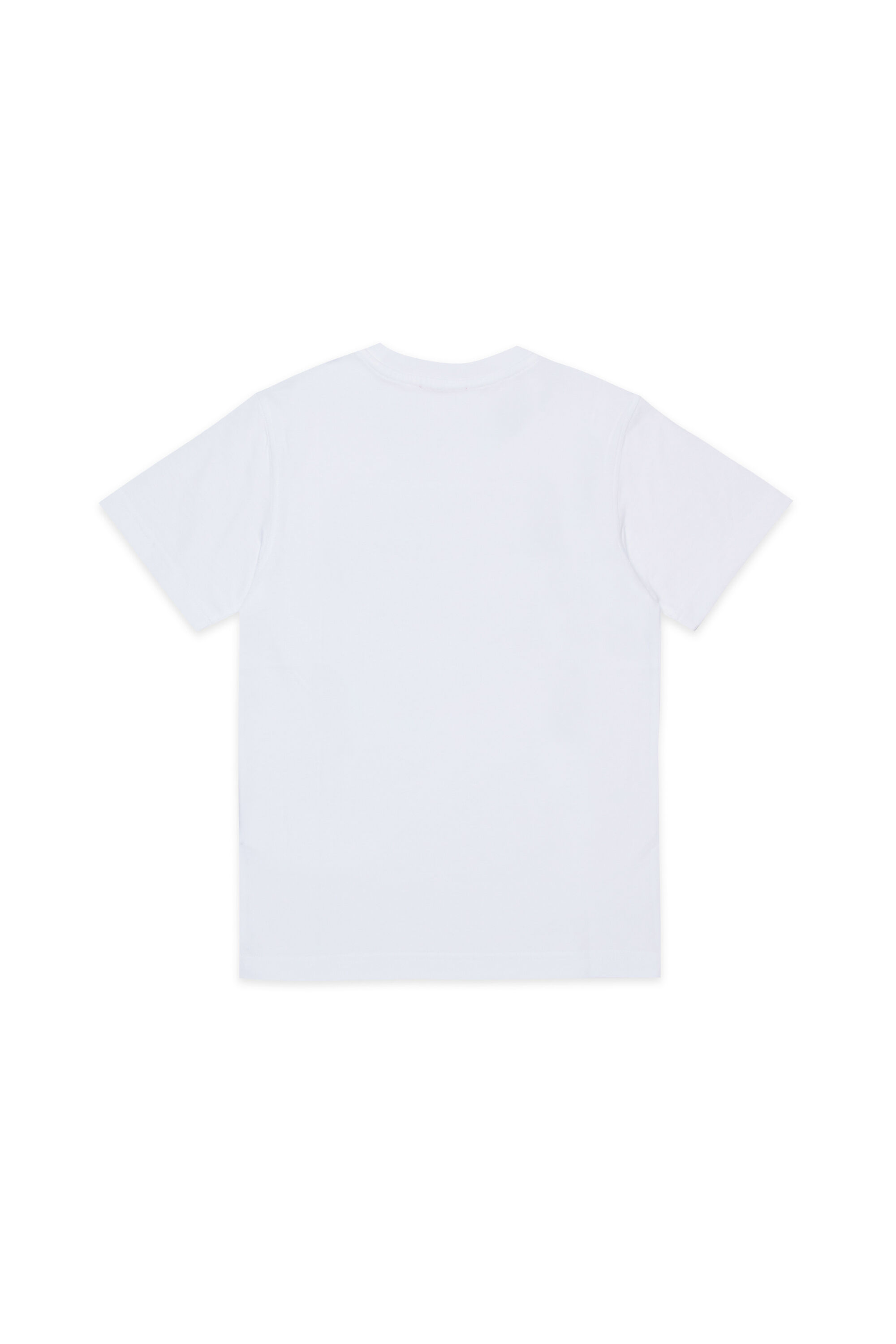 Diesel - TADJUSTQ10, Man's Cotton T-shirt with logo print in White - 2