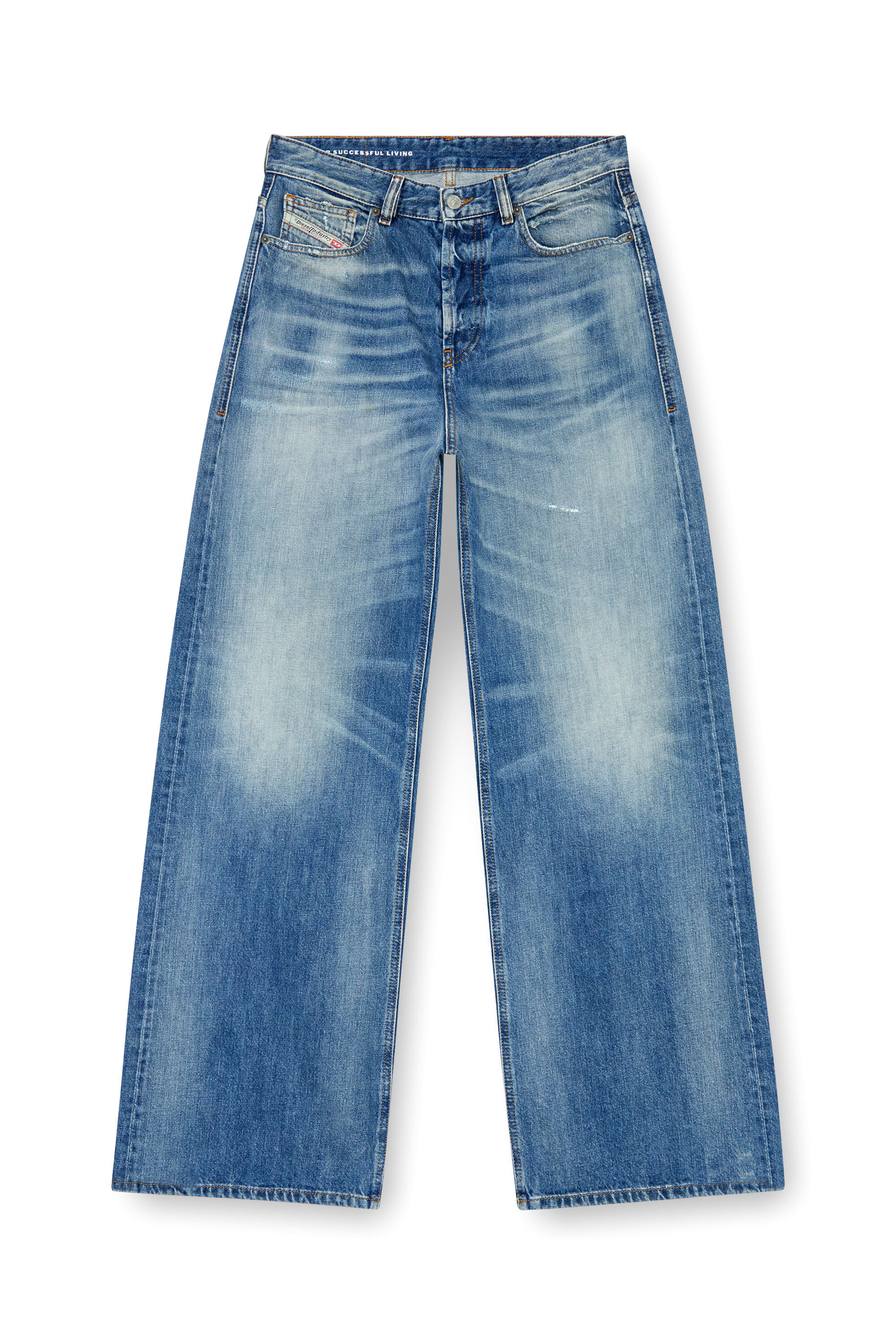 Diesel - Woman's Relaxed Jeans 1996 D-Sire 09J86, Medium blue - 2