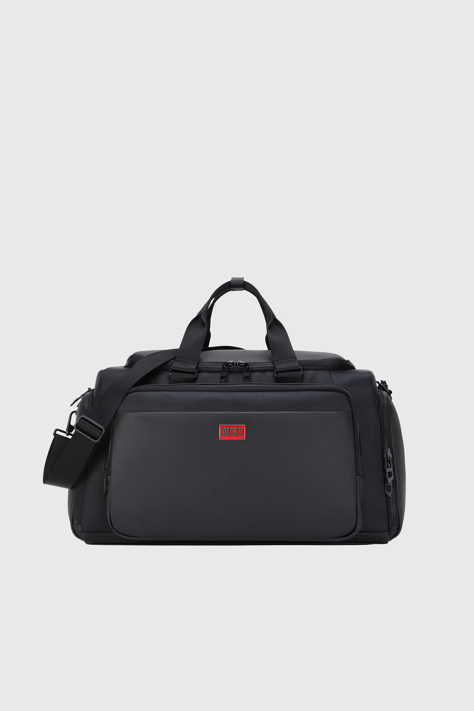 Diesel - DIESEL CARBON FIBER DUFFLE-BLACK DSB002, Unisex's Pratical business duffle bag in Black - 1