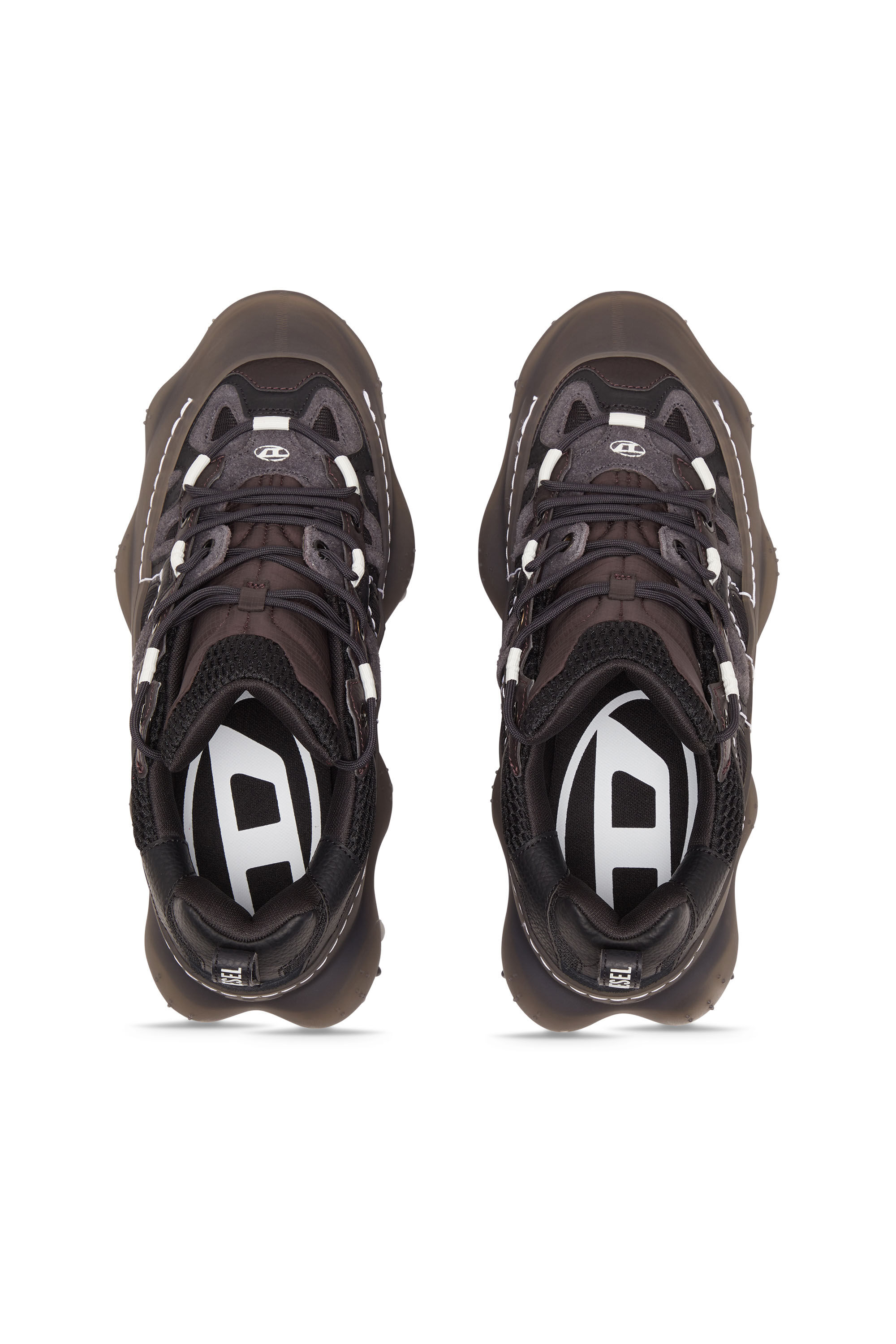 Diesel - S-PROTOTYPE P1 W, Woman S-Prototype P1-Low-top sneakers with rubber overlay in Black - Image 4