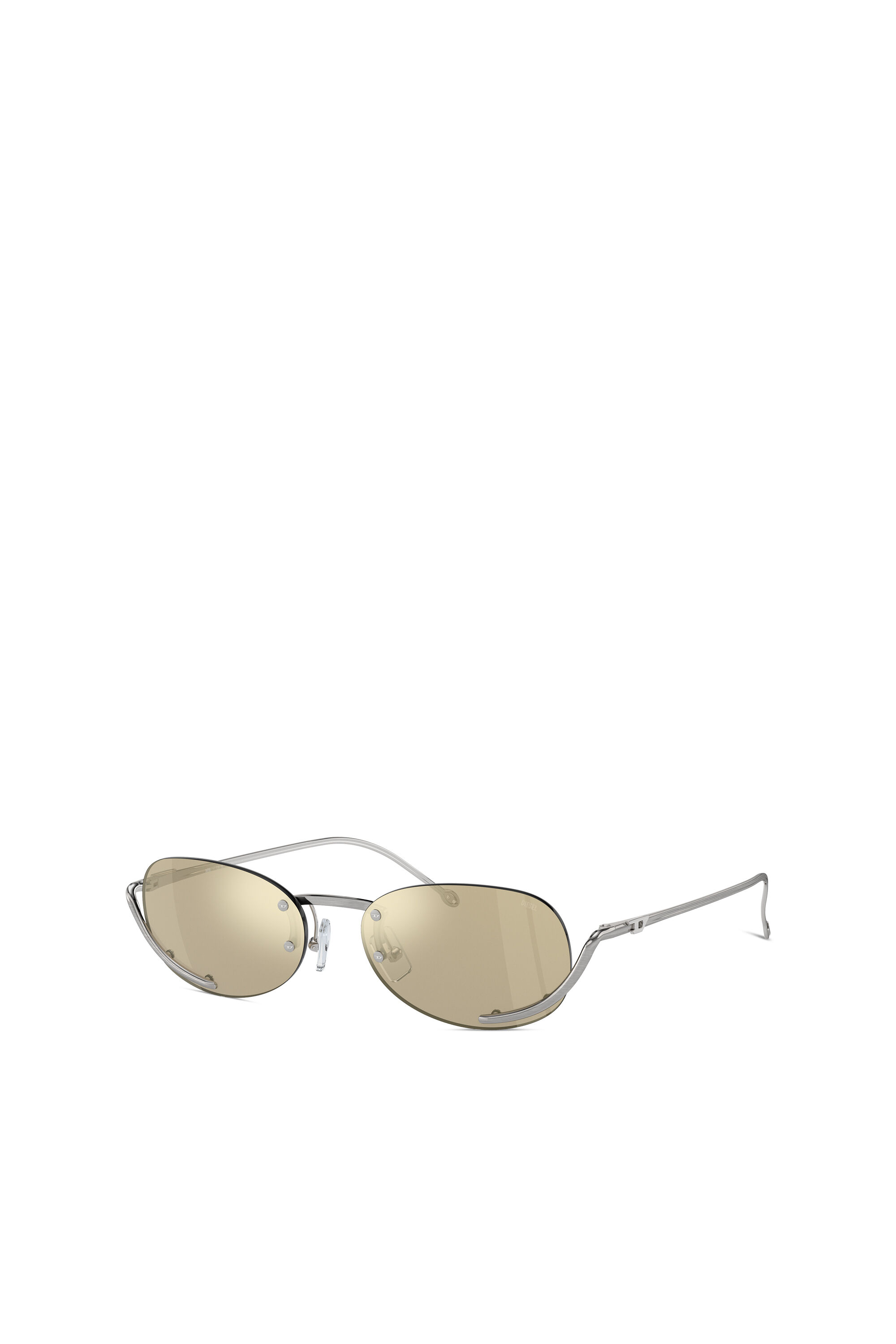Diesel - 0DL1004, Unisex Oval sunglasses in Yellow - Image 5