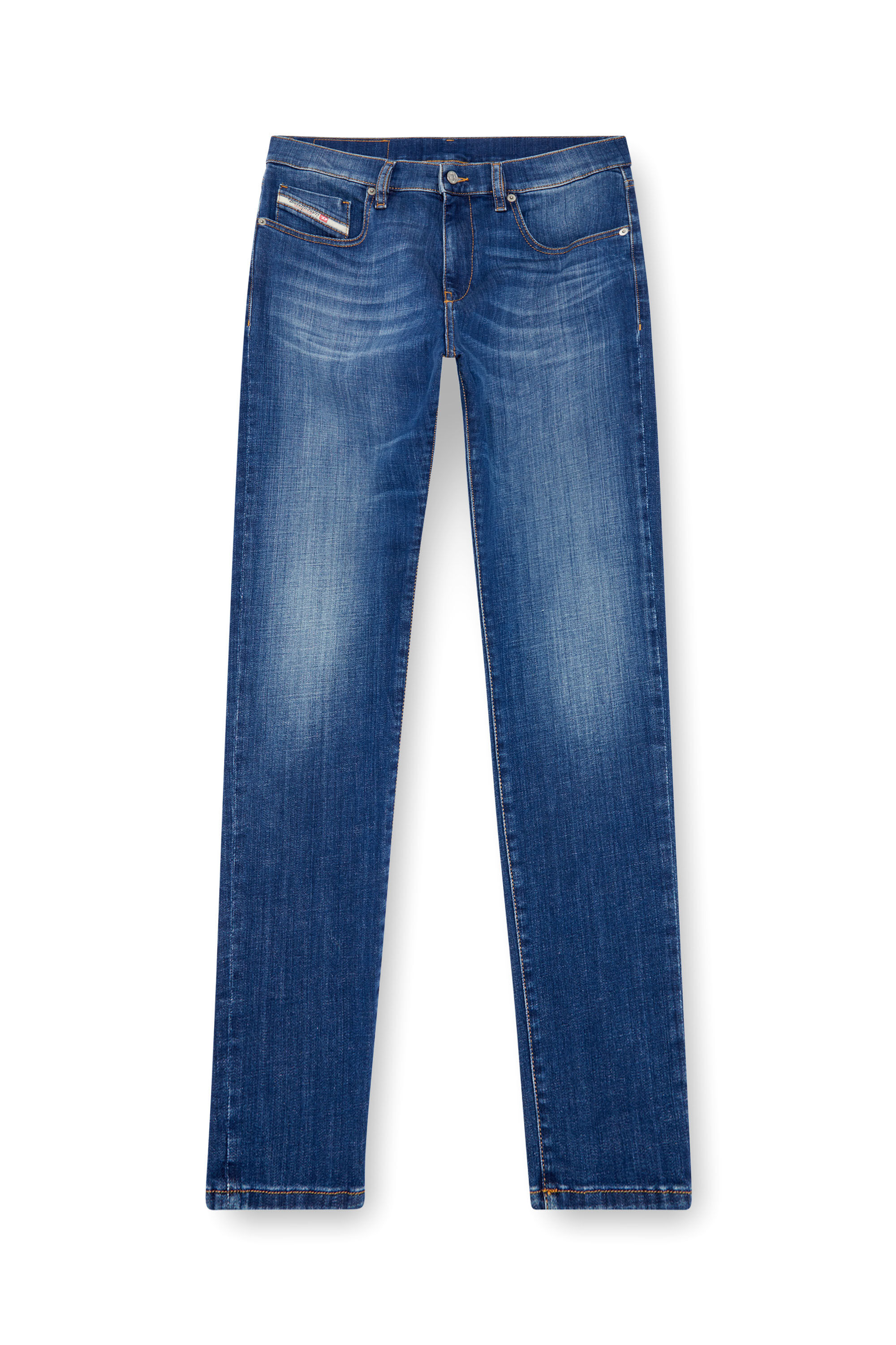 Diesel - Man Slim Jeans 2019 D-Strukt 09K04, Medium blue - Image 2