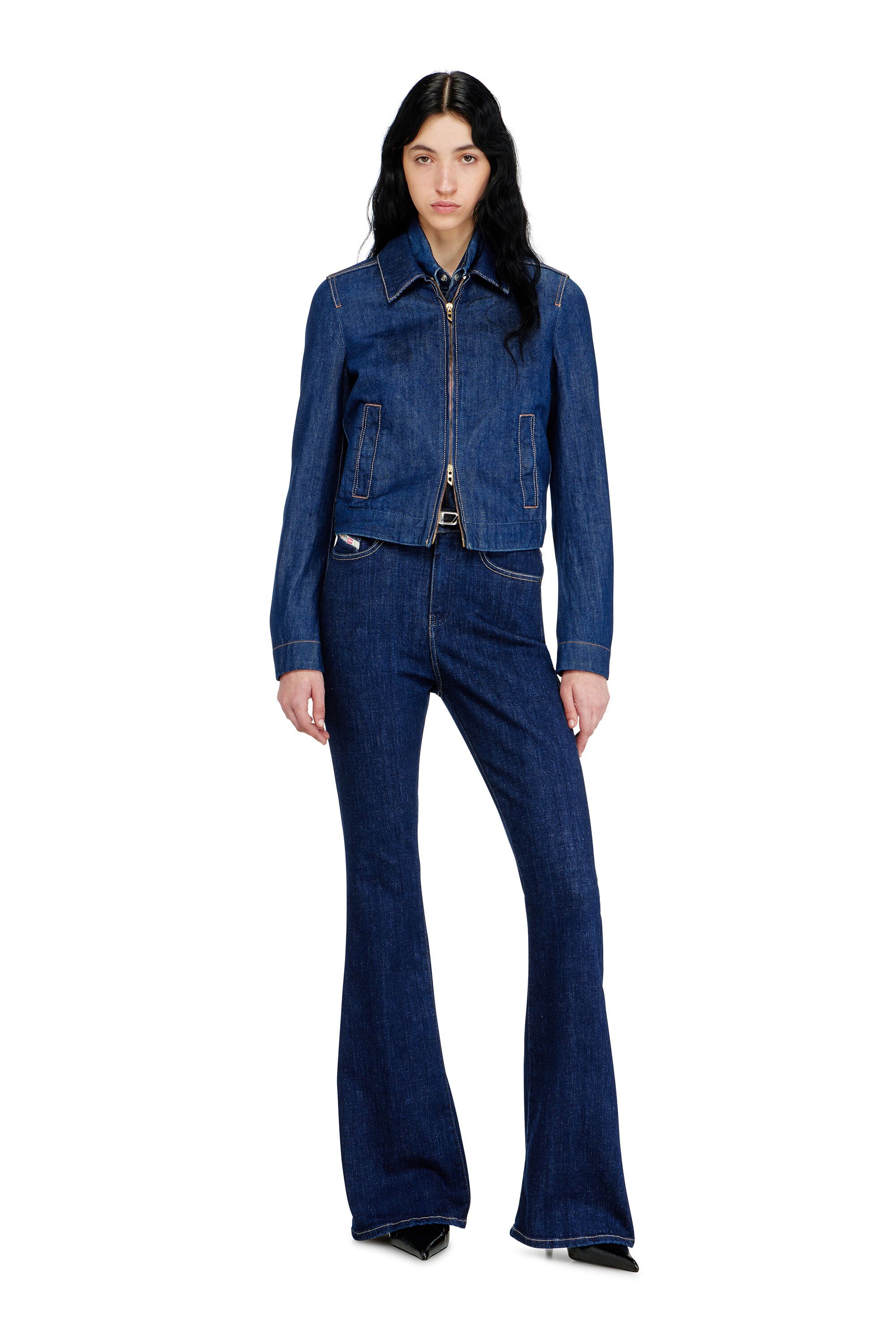 Diesel - Woman's Bootcut Jeans 1973 D-Partt 09Q03, Dark Blue - 1