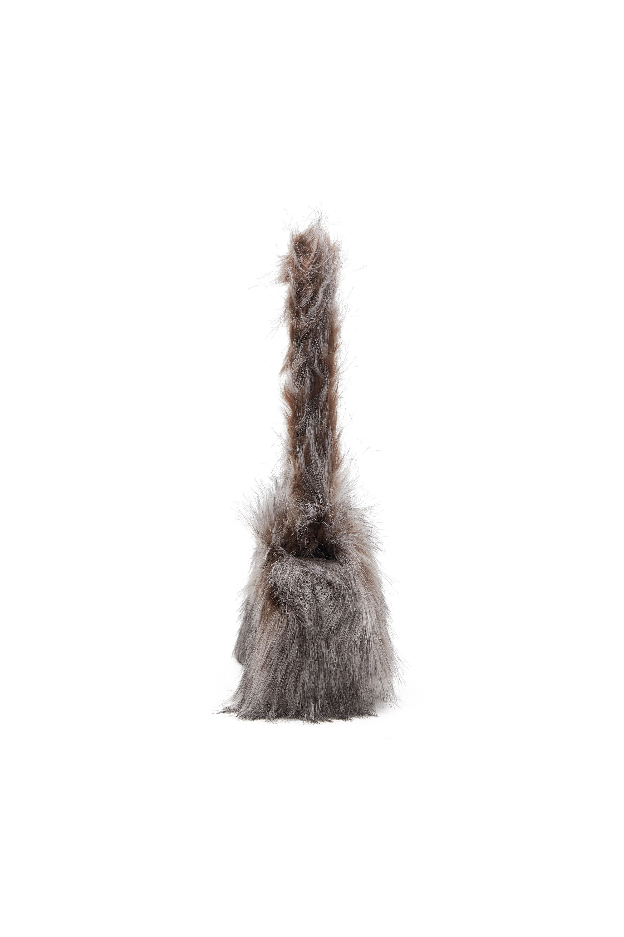 Diesel - PLAY CROSSBODY, Woman's Play-Fluffy crossbody bag in Grey - 3