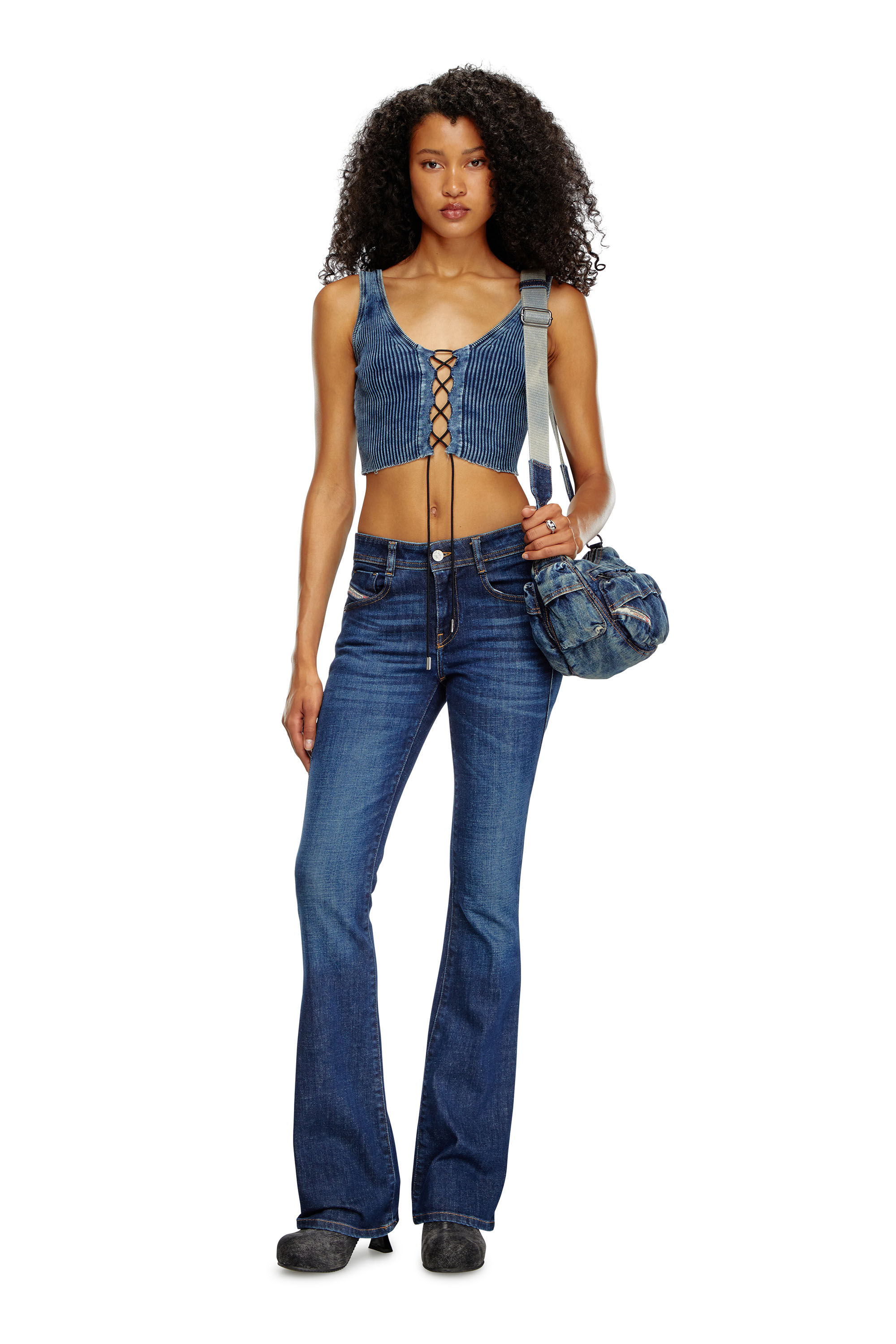 Diesel - Bootcut and Flare Jeans 1969 D-Ebbey 09B90, Dark Blue - Image 1