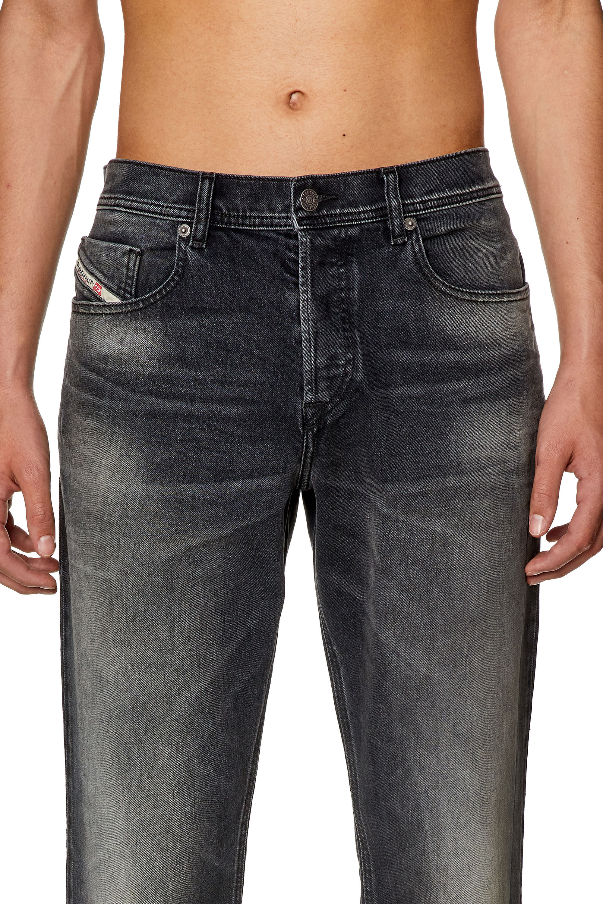 Diesel - Man Tapered Jeans 2023 D-Finitive 09G20, Black/Dark grey - Image 5