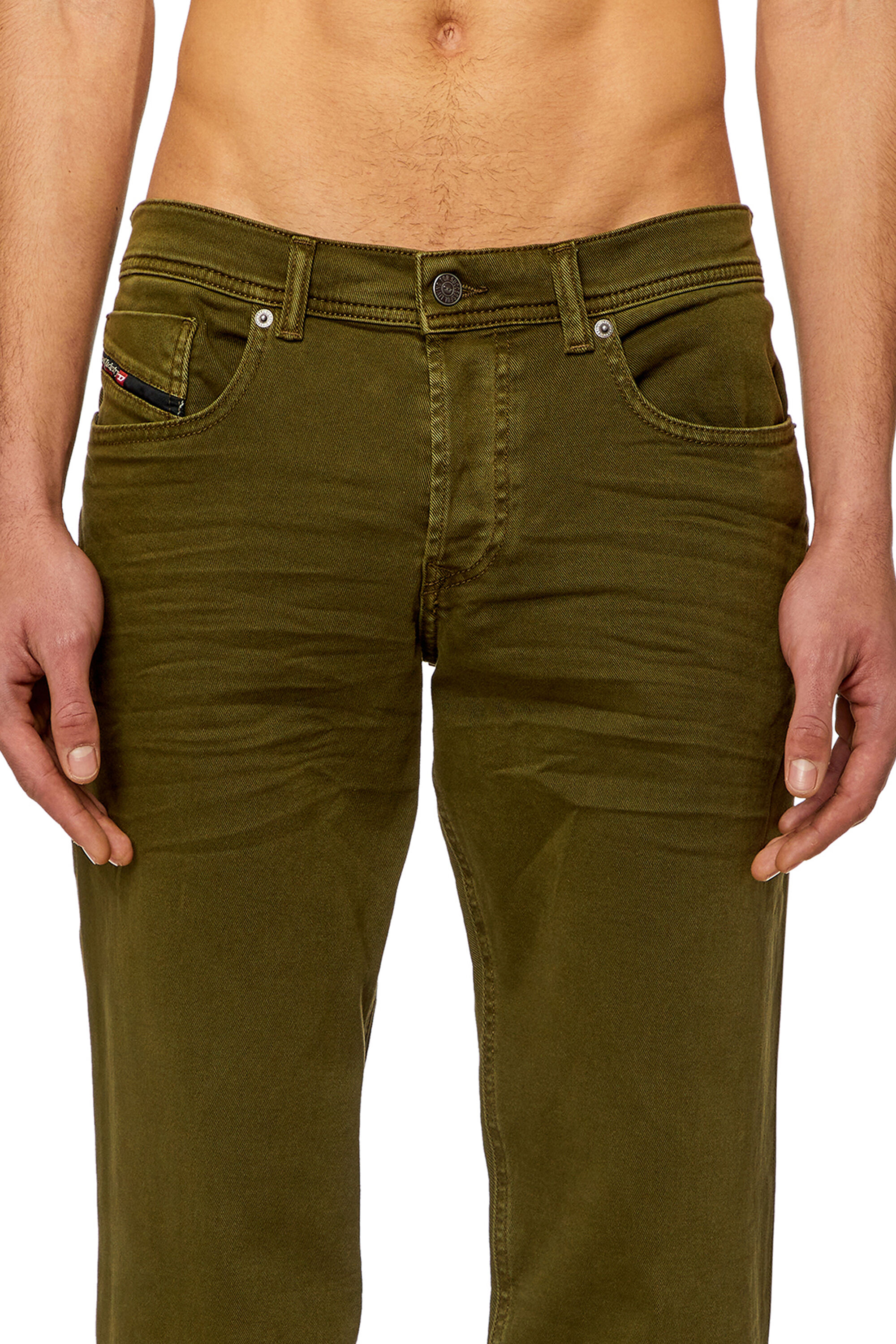 Diesel - Tapered Jeans 2023 D-Finitive 0QWTY, Military Green - Image 5