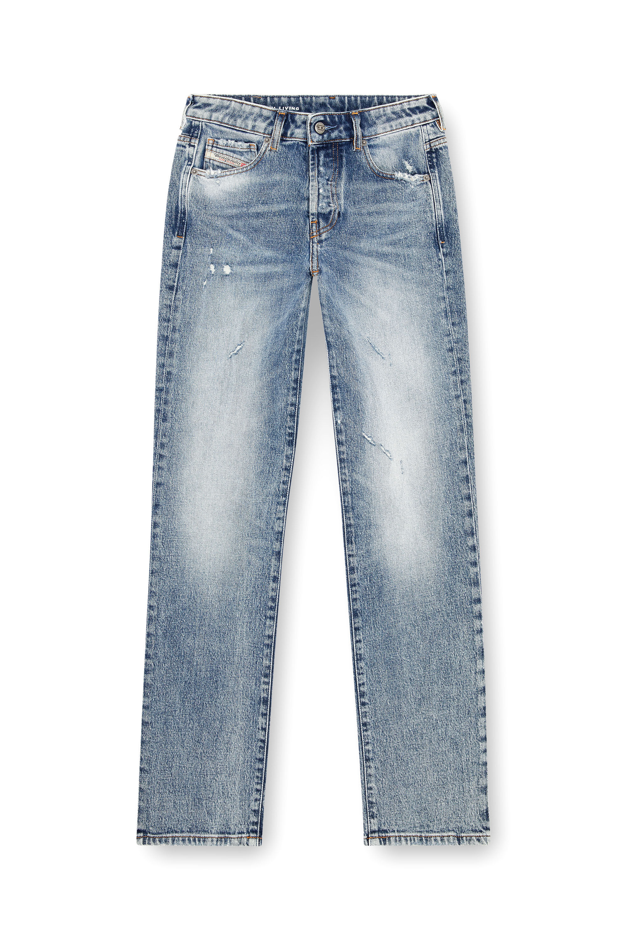 Diesel - Woman Straight Jeans 1989 D-Mine 09J57, Medium blue - Image 2