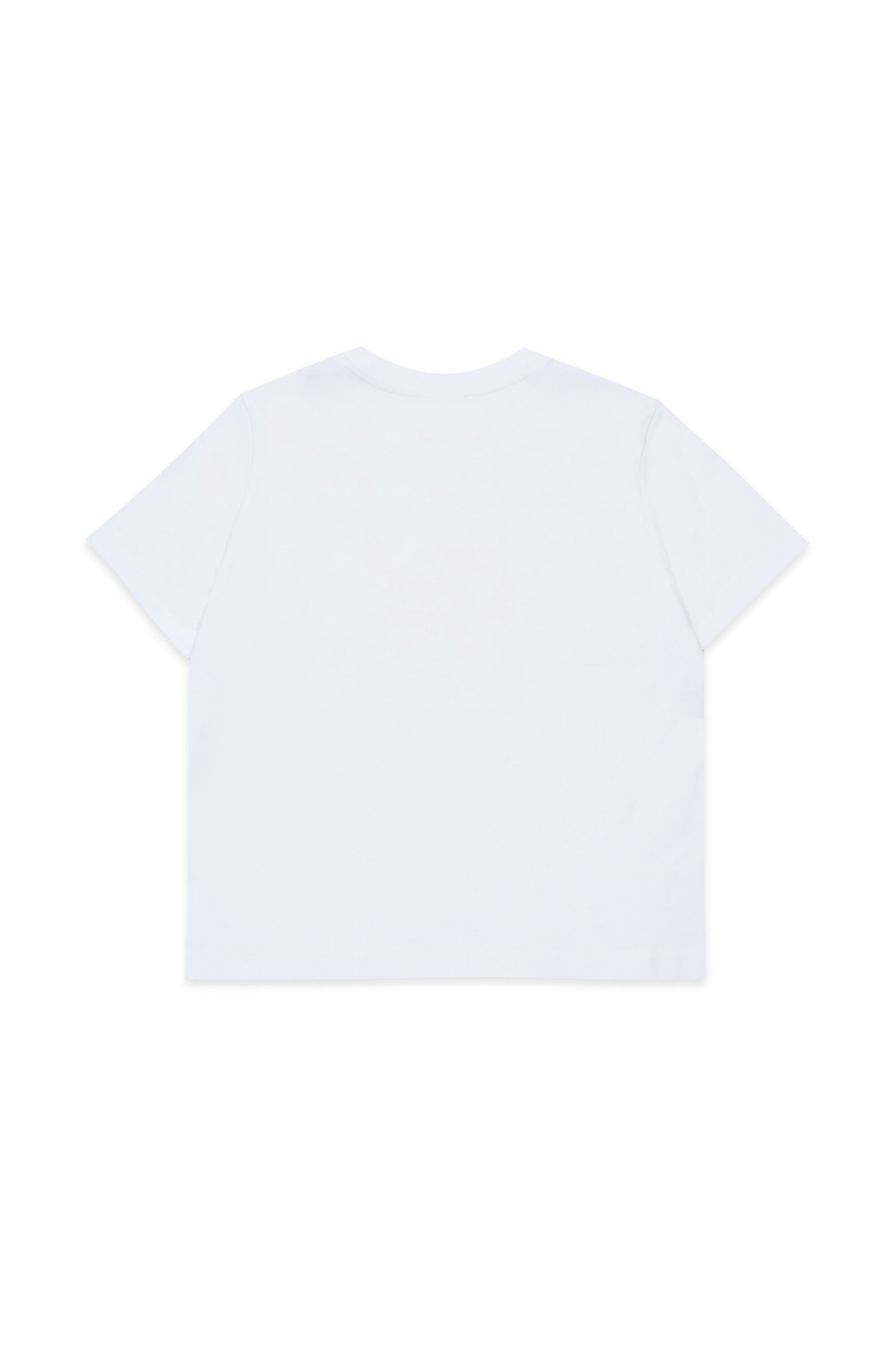 Diesel - TRIPIT, Woman's Cotton T-shirt with italics print in White - 2