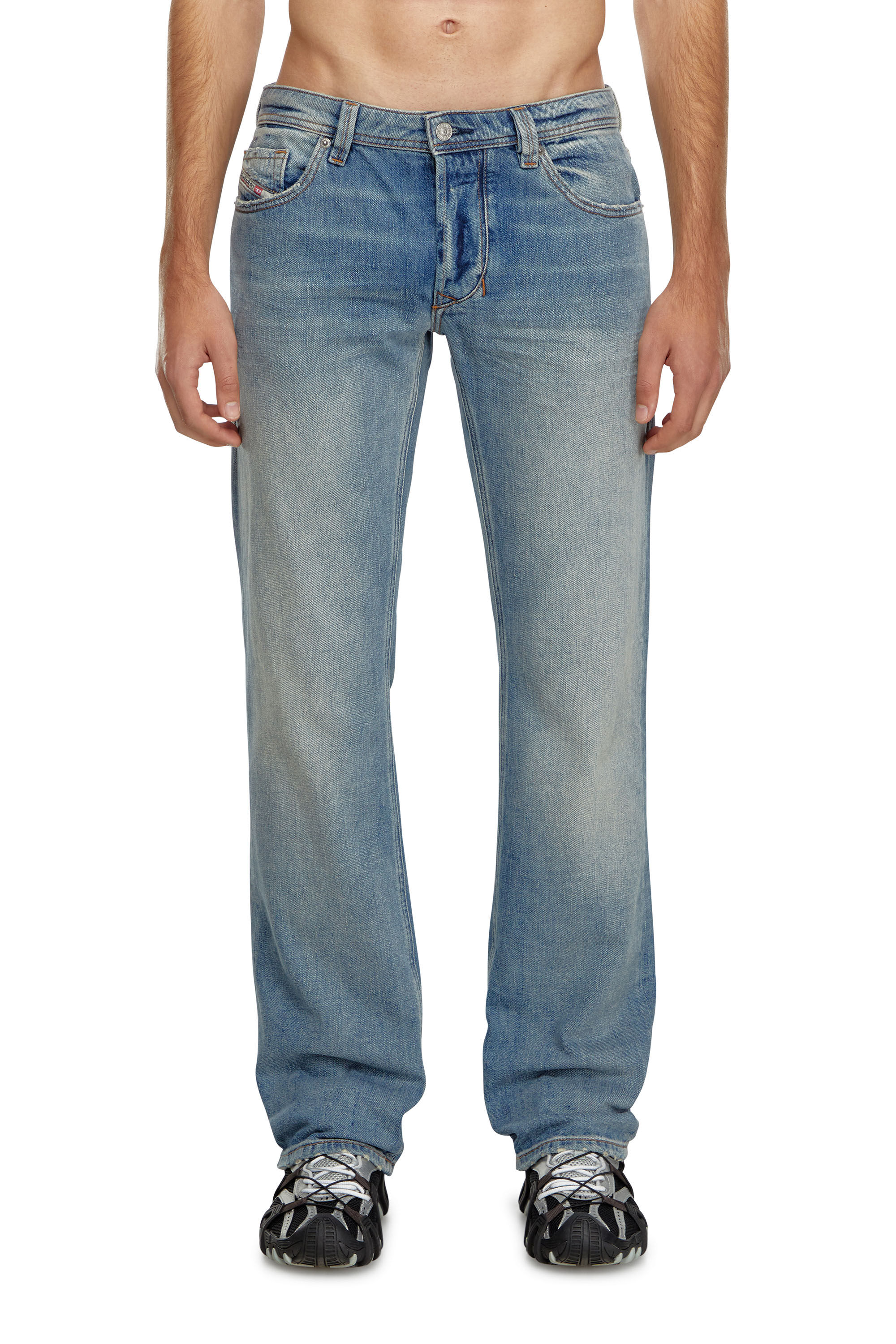 Diesel - Man's Regular Jeans 1985 Larkee 0GRDN, Light Blue - 3