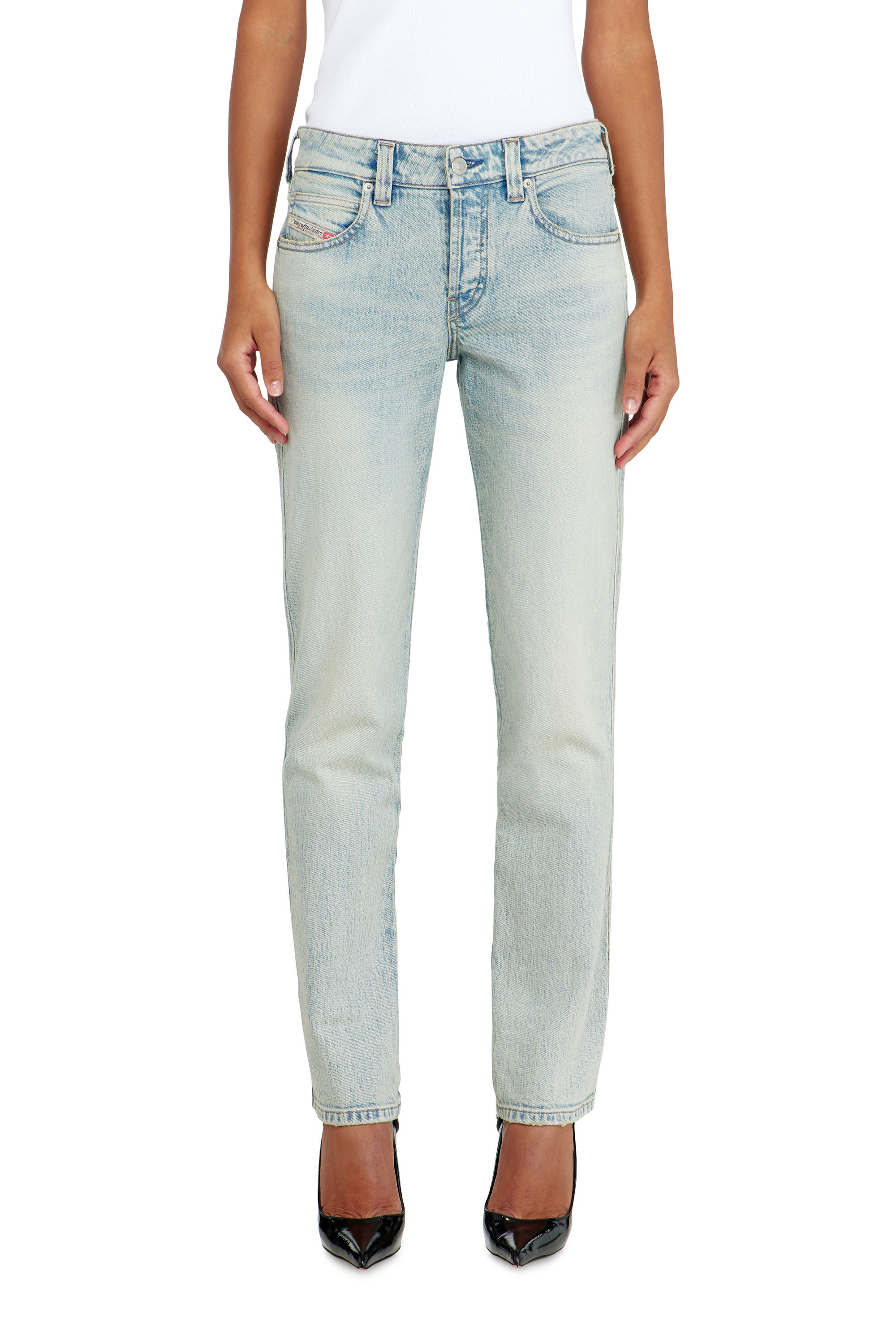 Diesel - Woman's Slim Jeans 1992 D-Jiann 0KBBK, Light Blue - 4