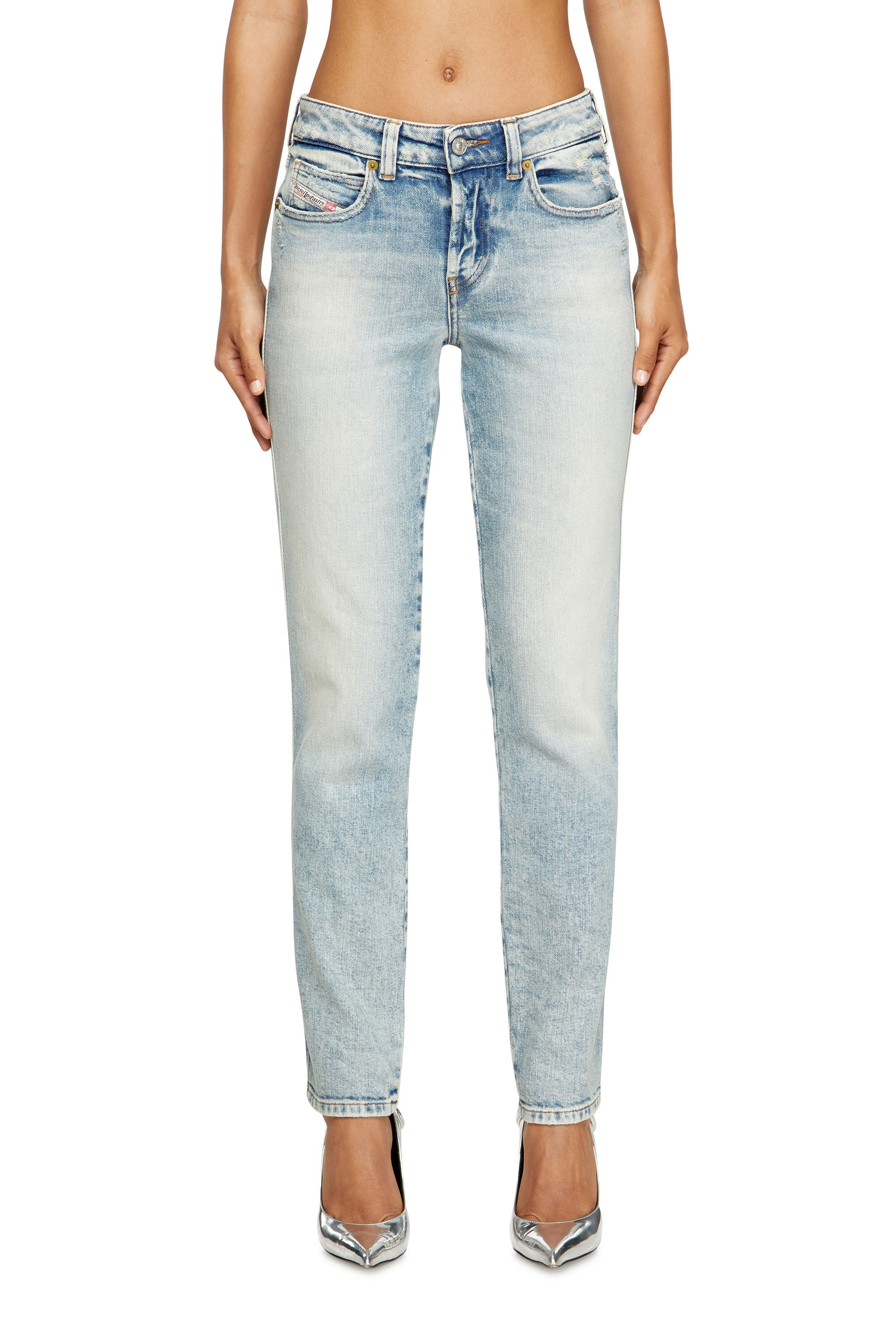 Diesel - Woman's Slim Jeans 1992 D-Jiann 09M21, Light Blue - 3