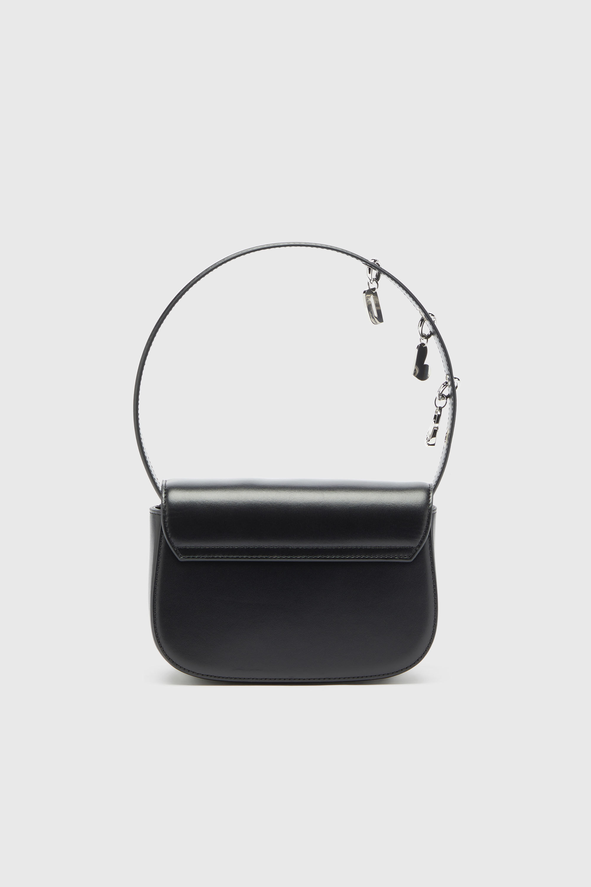 Diesel - 1DR, Woman's 1DR -Iconic shoulder bag in leather with handle charms in Black - 3