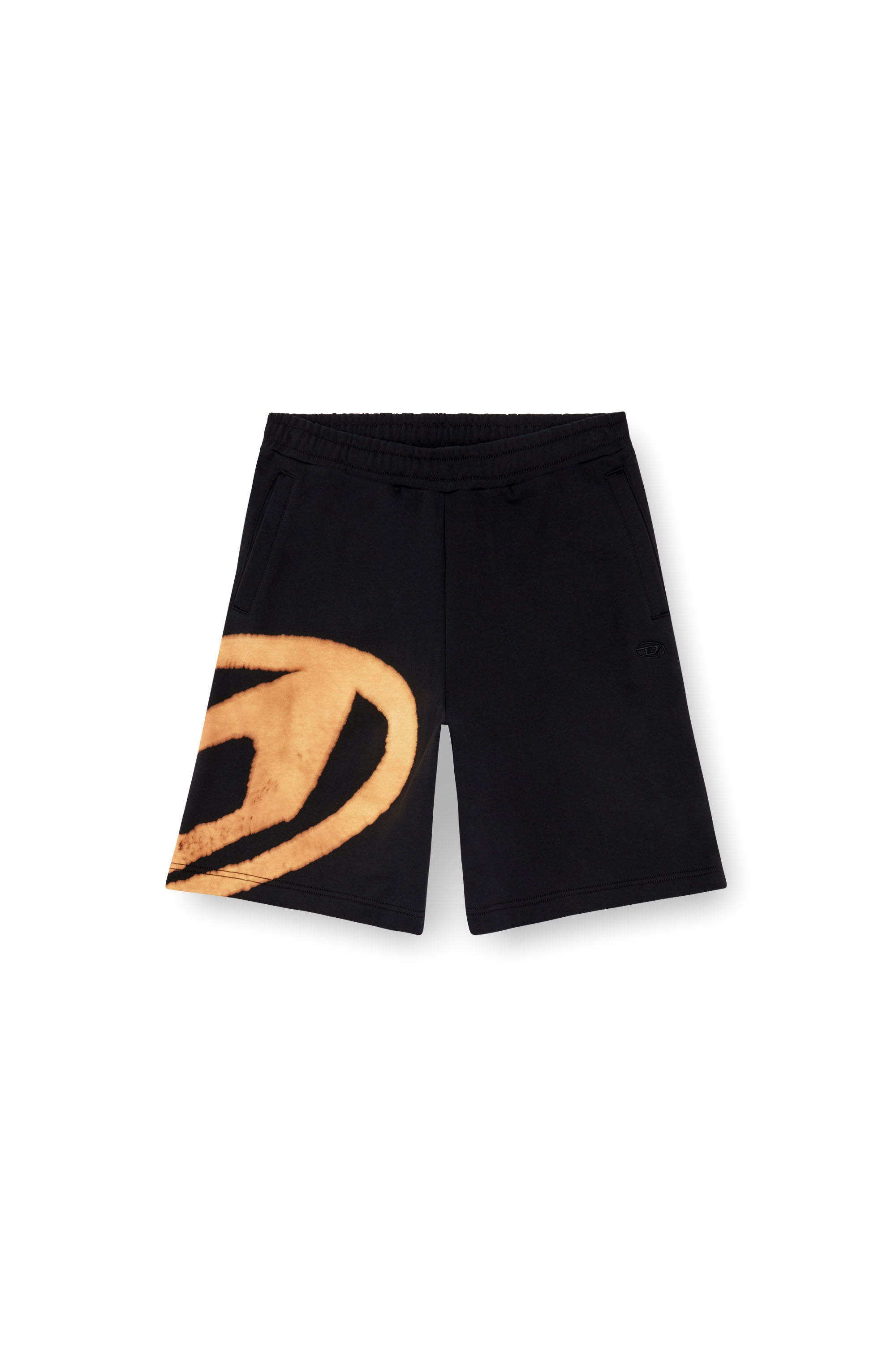 Diesel - P-CROW-BLEACH, Man Sweat shorts with bleached logo in Multicolor - Image 2