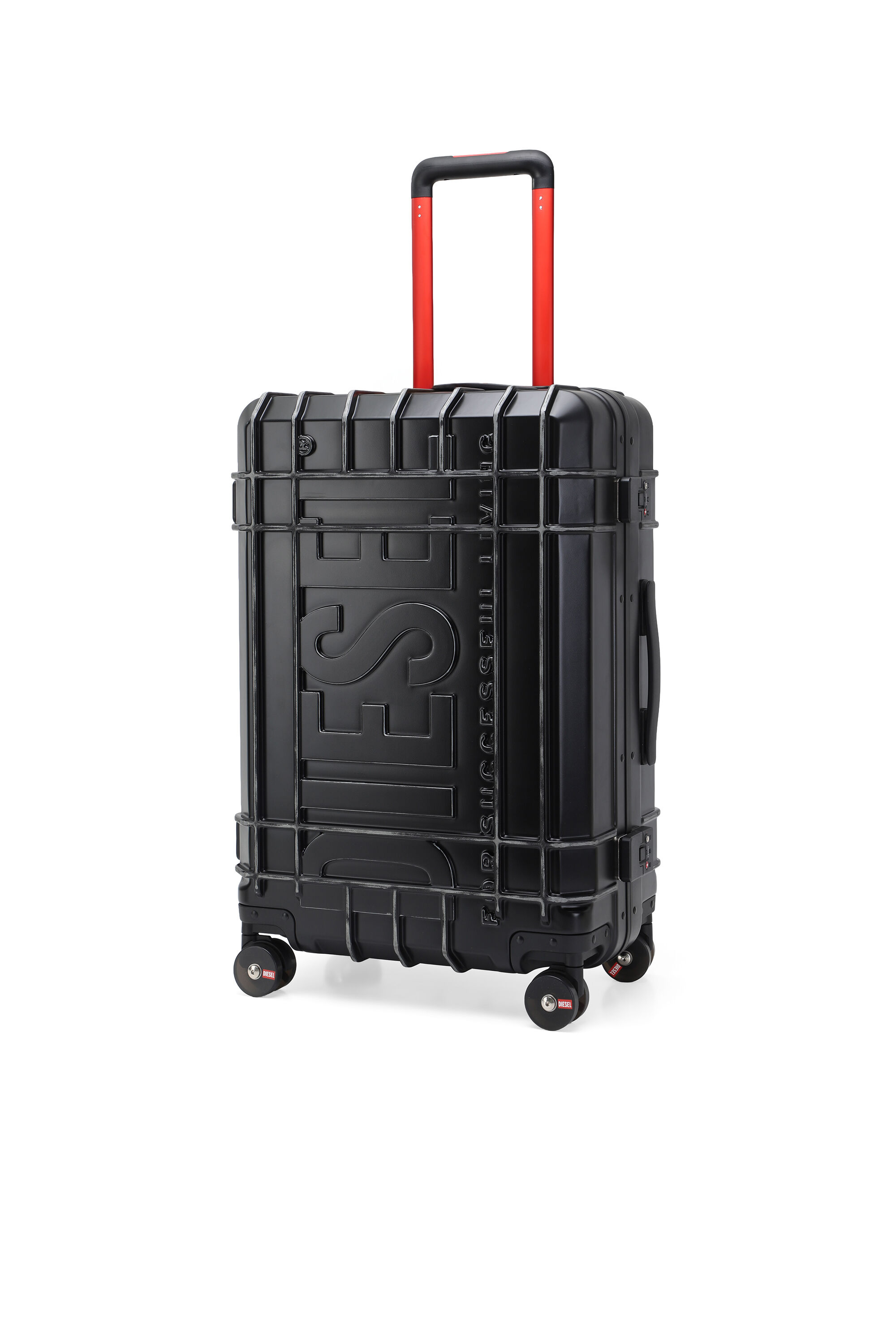 Diesel - DIESEL PC STRONG IMAGE TROLLEY- DSL003, Unisex's Rugged suitcase size M in Black - 5