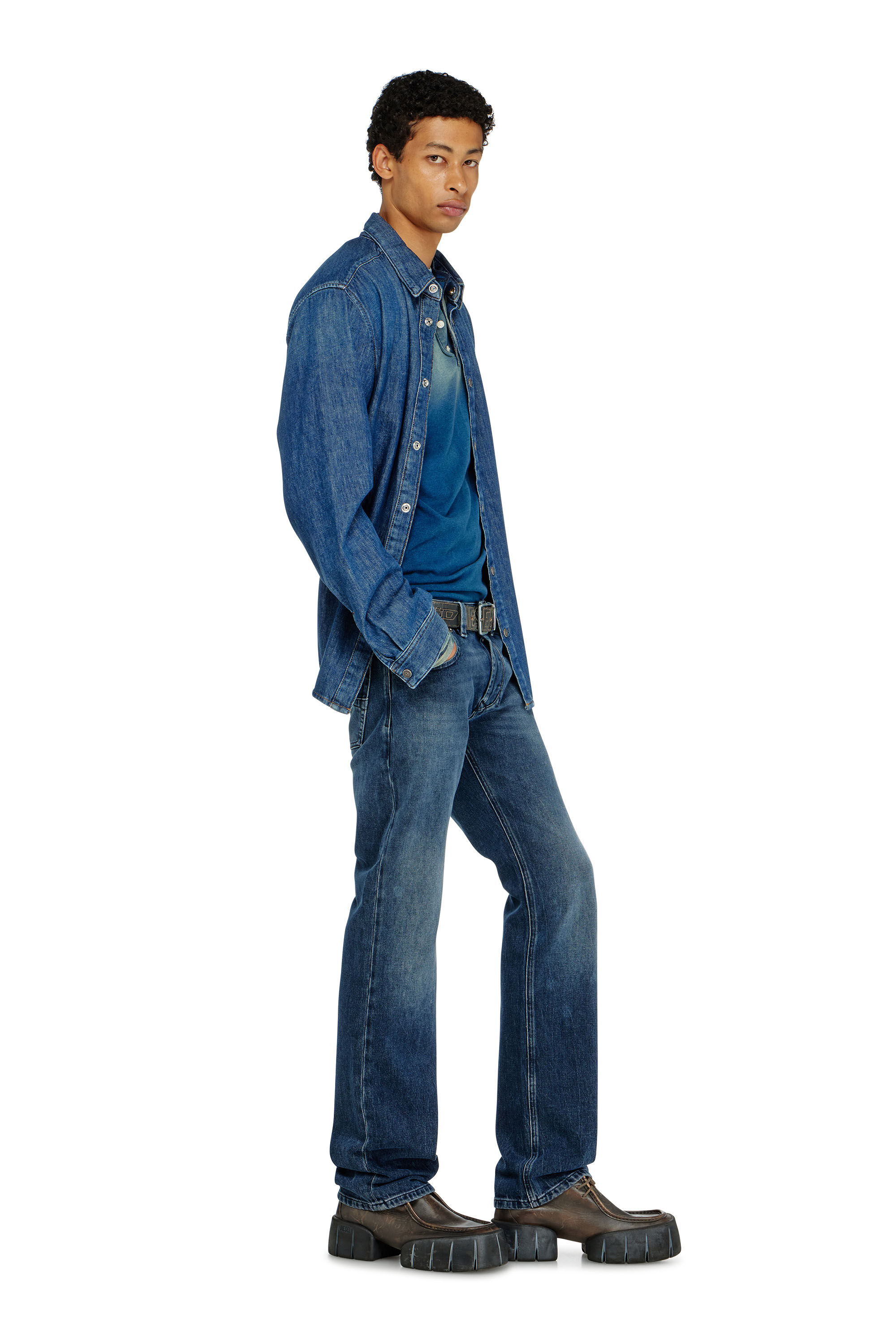 Diesel - Man's Regular Jeans 1985 Larkee 0KBBM, Dark Blue - 2