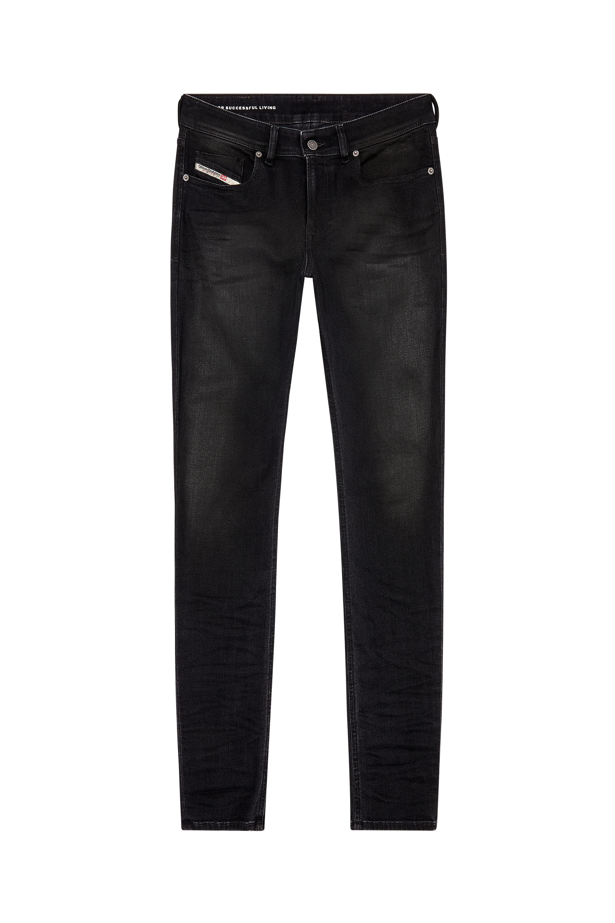 Diesel - Man Skinny Jeans 1979 Sleenker 09H94, Black/Dark grey - Image 2