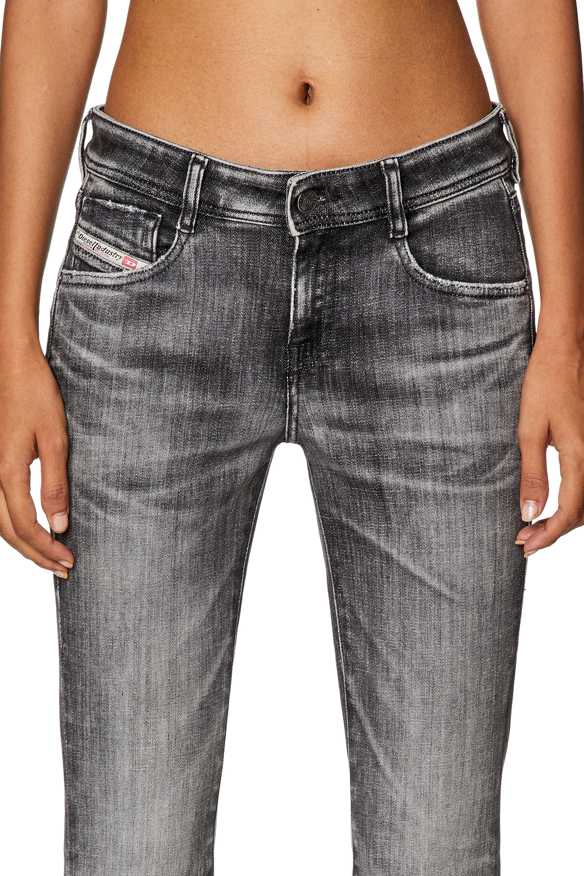 Diesel - Bootcut and Flare Jeans 1969 D-Ebbey 09G38, Black/Dark grey - Image 5
