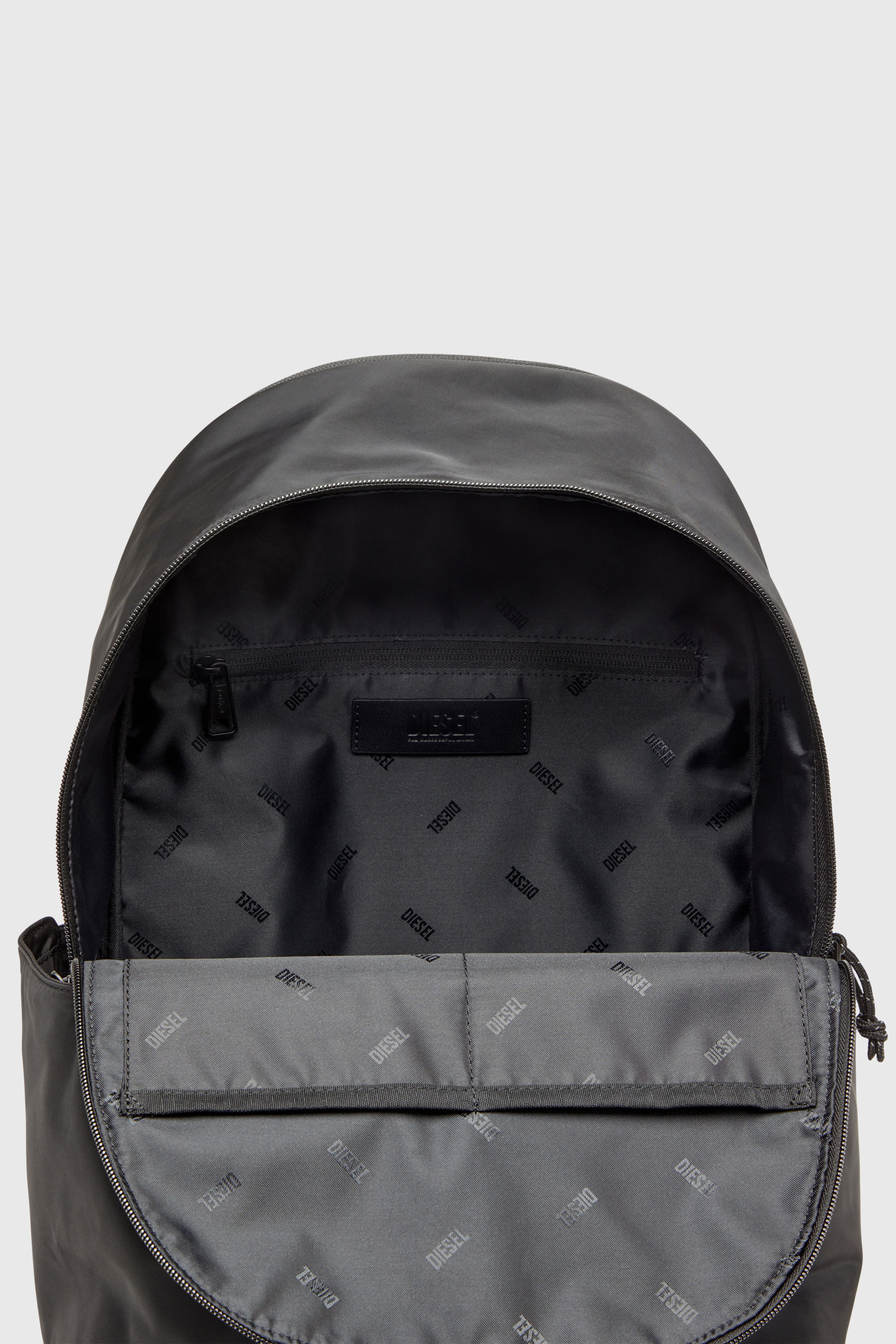 Diesel - D-PACK BACKPACK X, Man's D-Pack-Backpack in satin-touch fabric in Black - 5