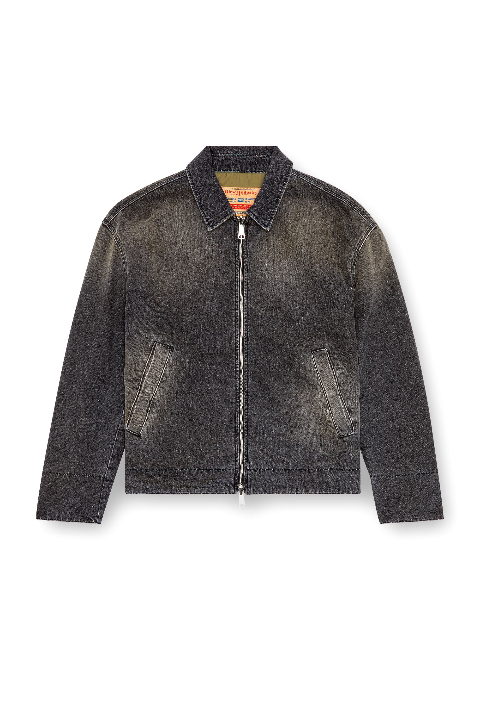 Diesel - D-STACK-S, Man's Reversible jacket in denim and nylon in Black - 2