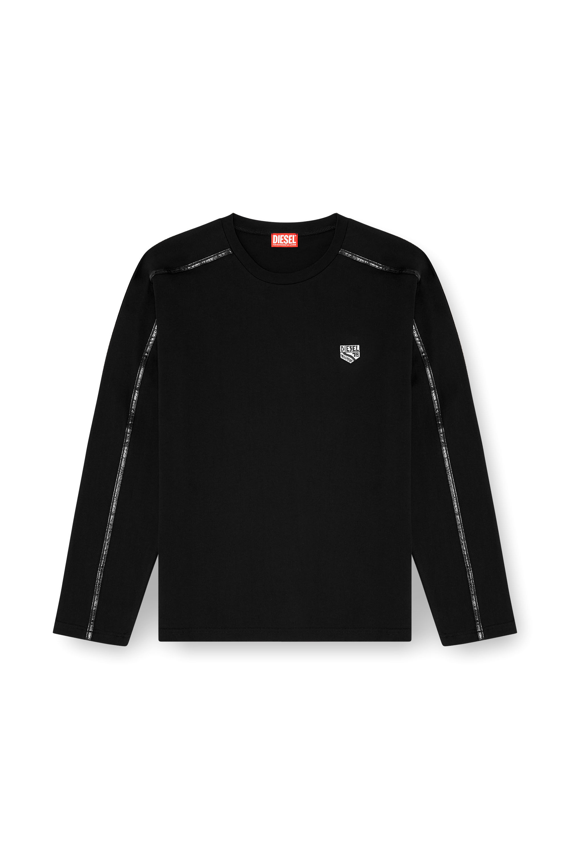 Diesel - T-NORM-LS-FL, Man's Long-sleeve T-shirt with tonal trims in null - 2