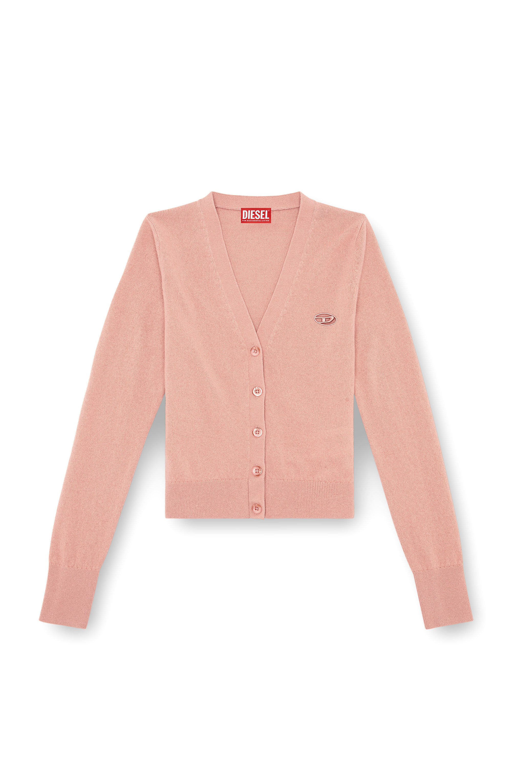 Diesel - M-ARTE, Woman Wool and cashmere cardigan in Pink - Image 2