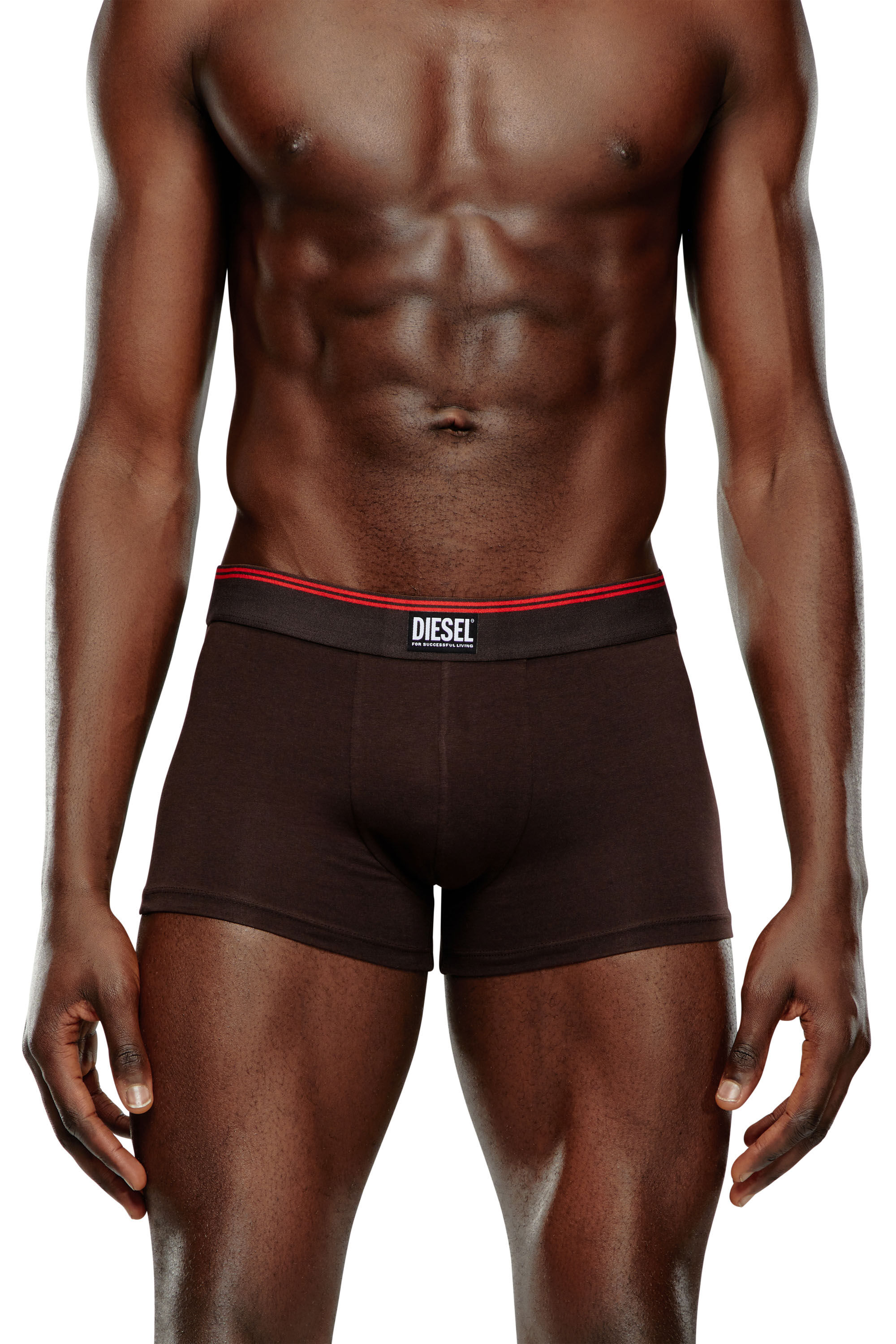 Diesel - UMBX-DAMIENTHREEPACK, Man Three-pack nude cotton boxer briefs in Brown - Image 3