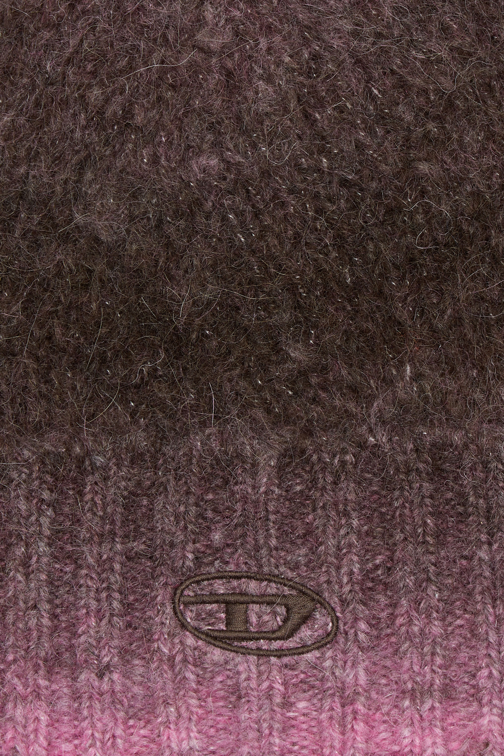 Diesel - K-PELO, Unisex Alpaca beanie with Oval D embroidery in Violet - Image 3