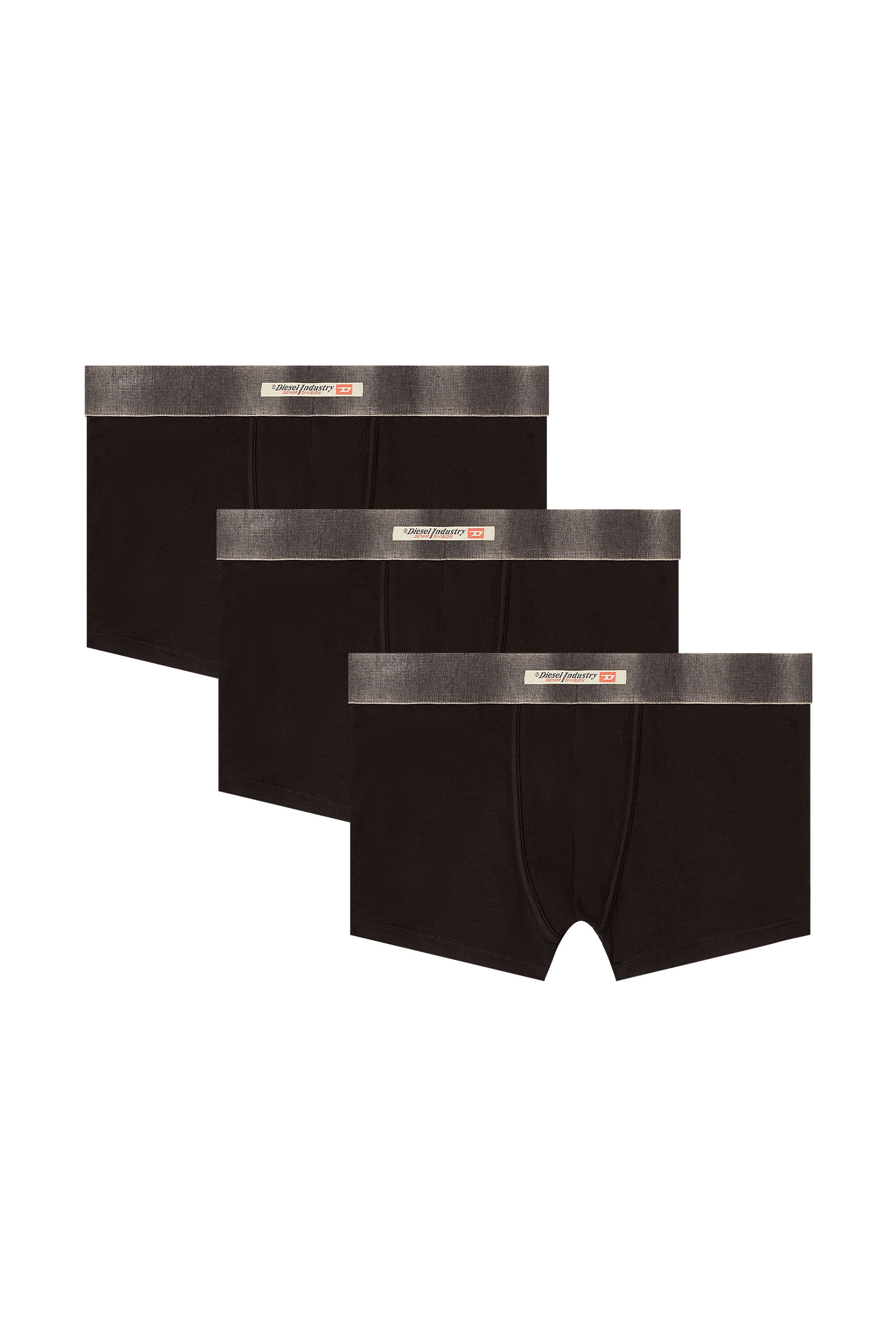 Diesel - DAMIEN-DNM-3PACK, Man's 3-pack of stretch cotton boxers with satin waistband in null - 2