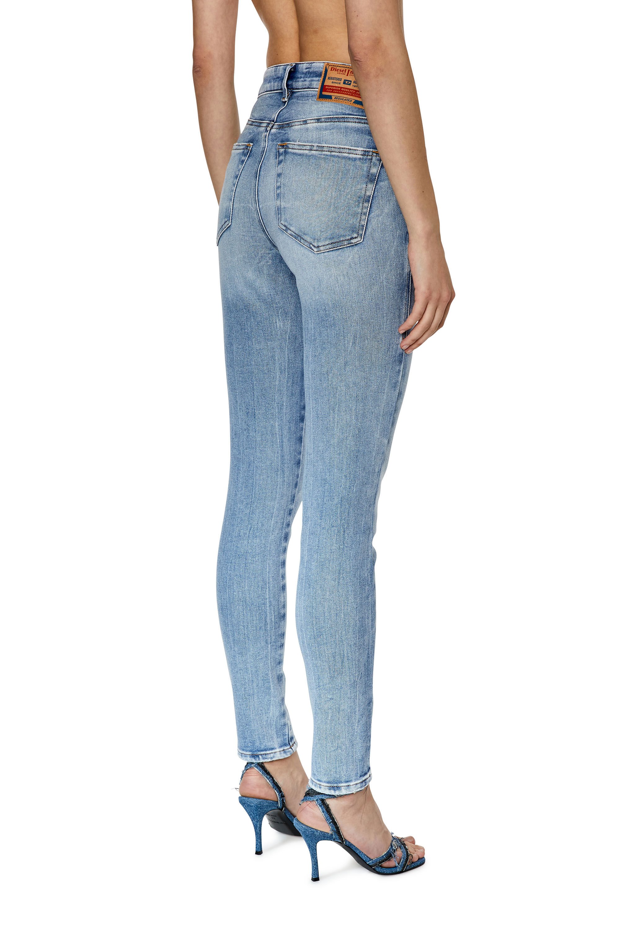 Diesel - Super skinny Jeans 2017 Slandy 09G18, Light Blue - Image 4