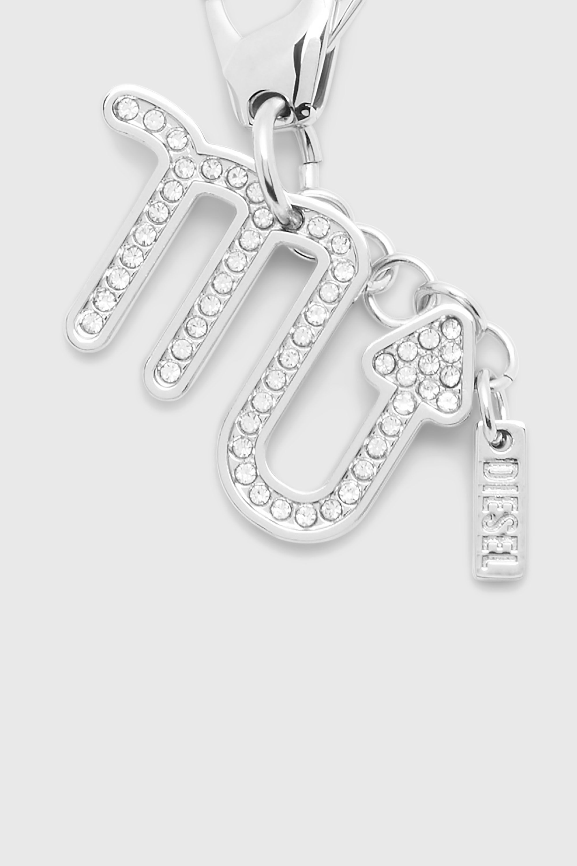 Diesel - CHARM SCORPIO, Unisex's Metal Scorpio charm with rhinestones in Silver - 2