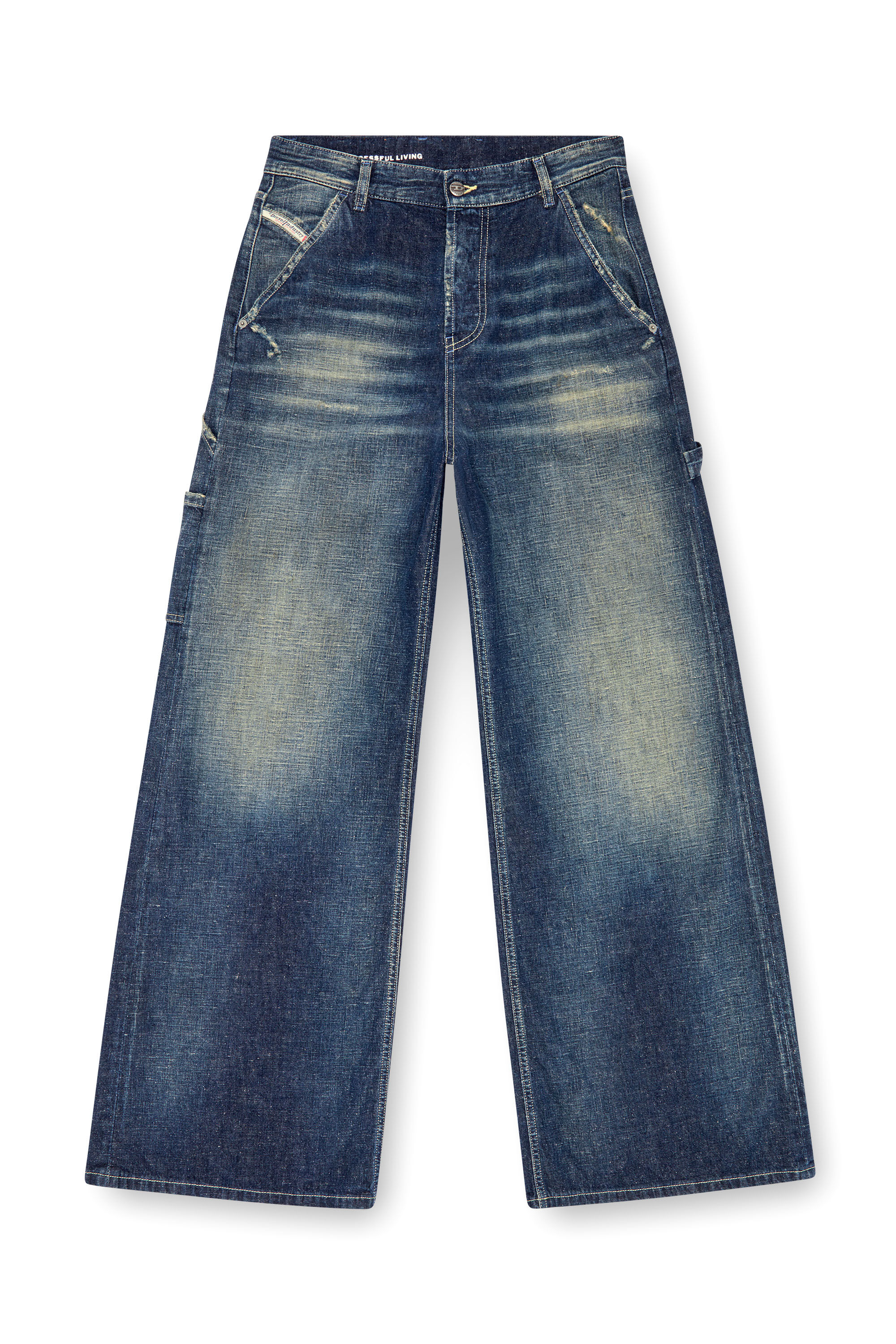 Diesel - Woman's Relaxed Jeans 1996 D-Sire 09J91, Dark Blue - 2