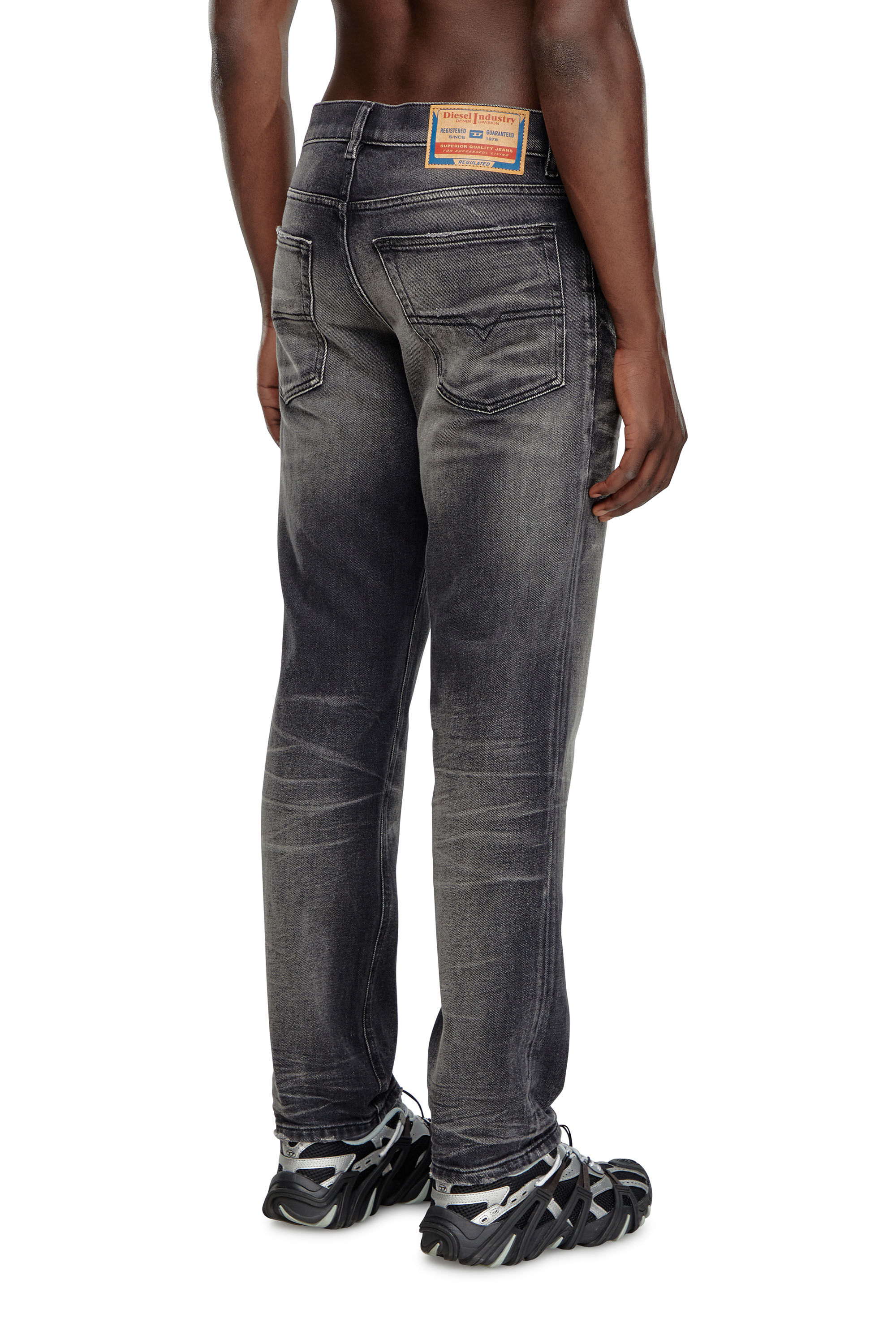 Diesel - Man Tapered Jeans 2023 D-Finitive 09J65, Black/Dark grey - Image 4