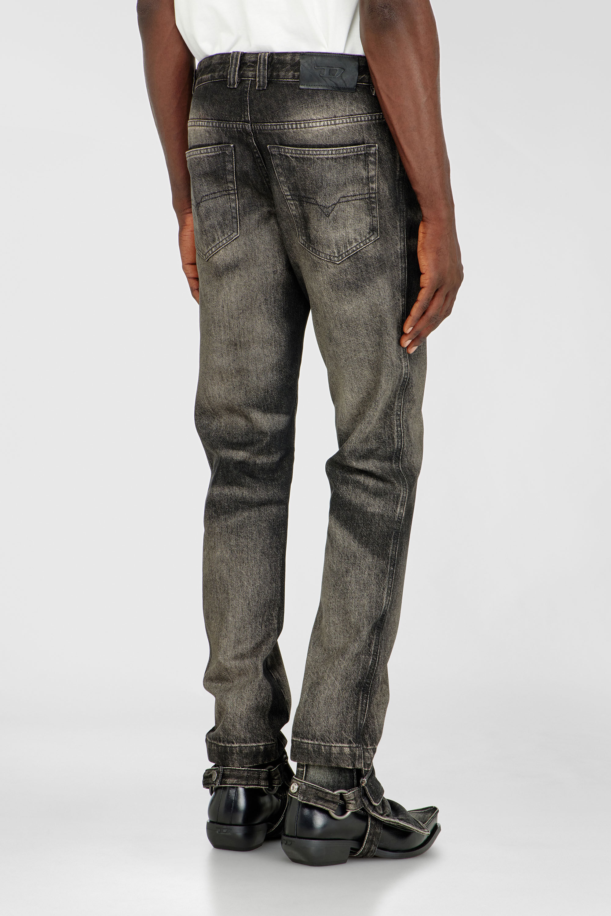 Diesel - Man's Slim Jeans D-Ghetvyl 09R33, Black/Dark grey - 5