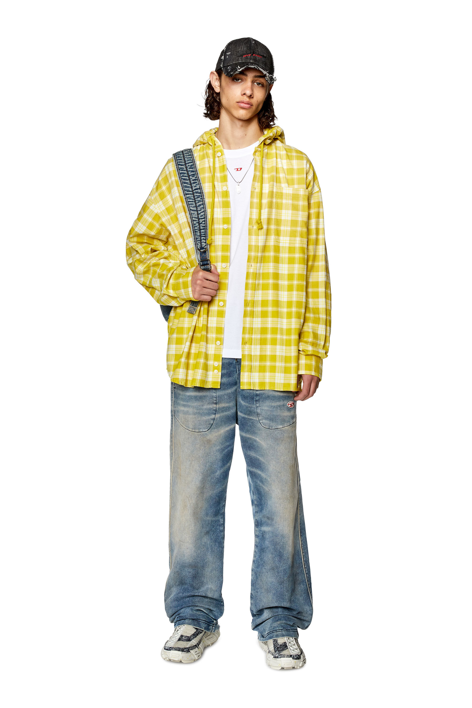 Diesel - S-DEWNY-HOOD, Yellow/Green - Image 1