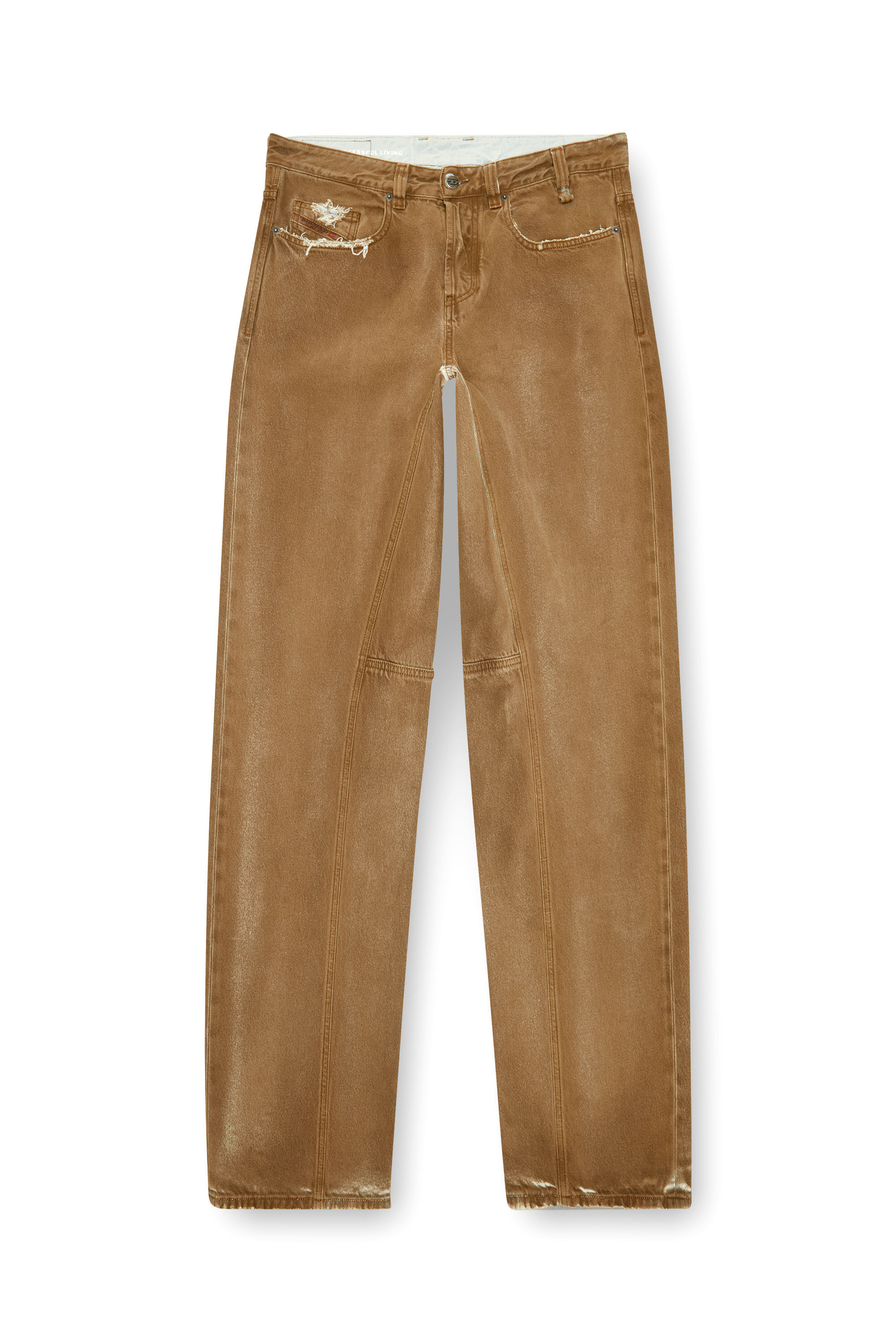 Diesel - Man's Relaxed Jeans 2001 D-Macro 09J82, Light Brown - 2