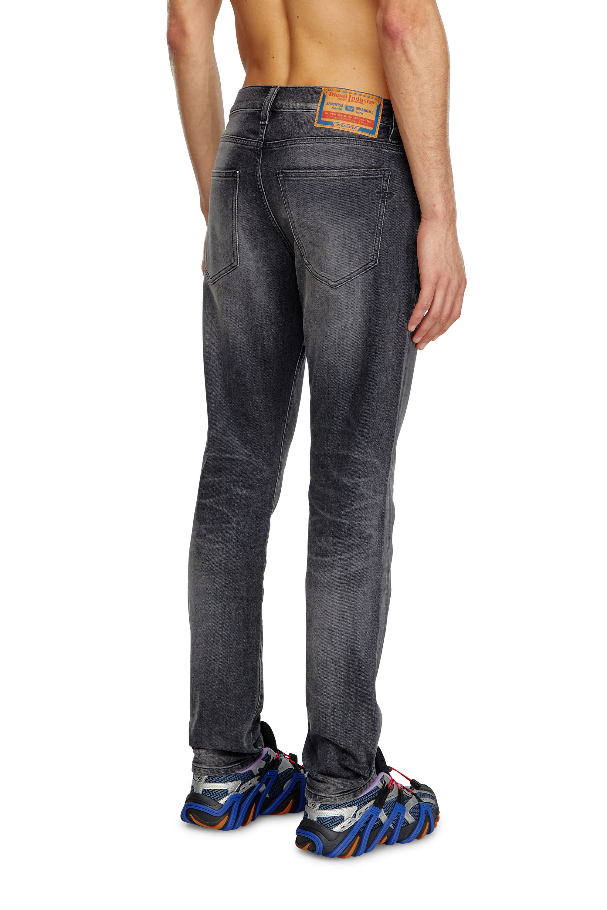 Diesel - Man Slim Jeans 2019 D-Strukt 09J52, Black/Dark grey - Image 4