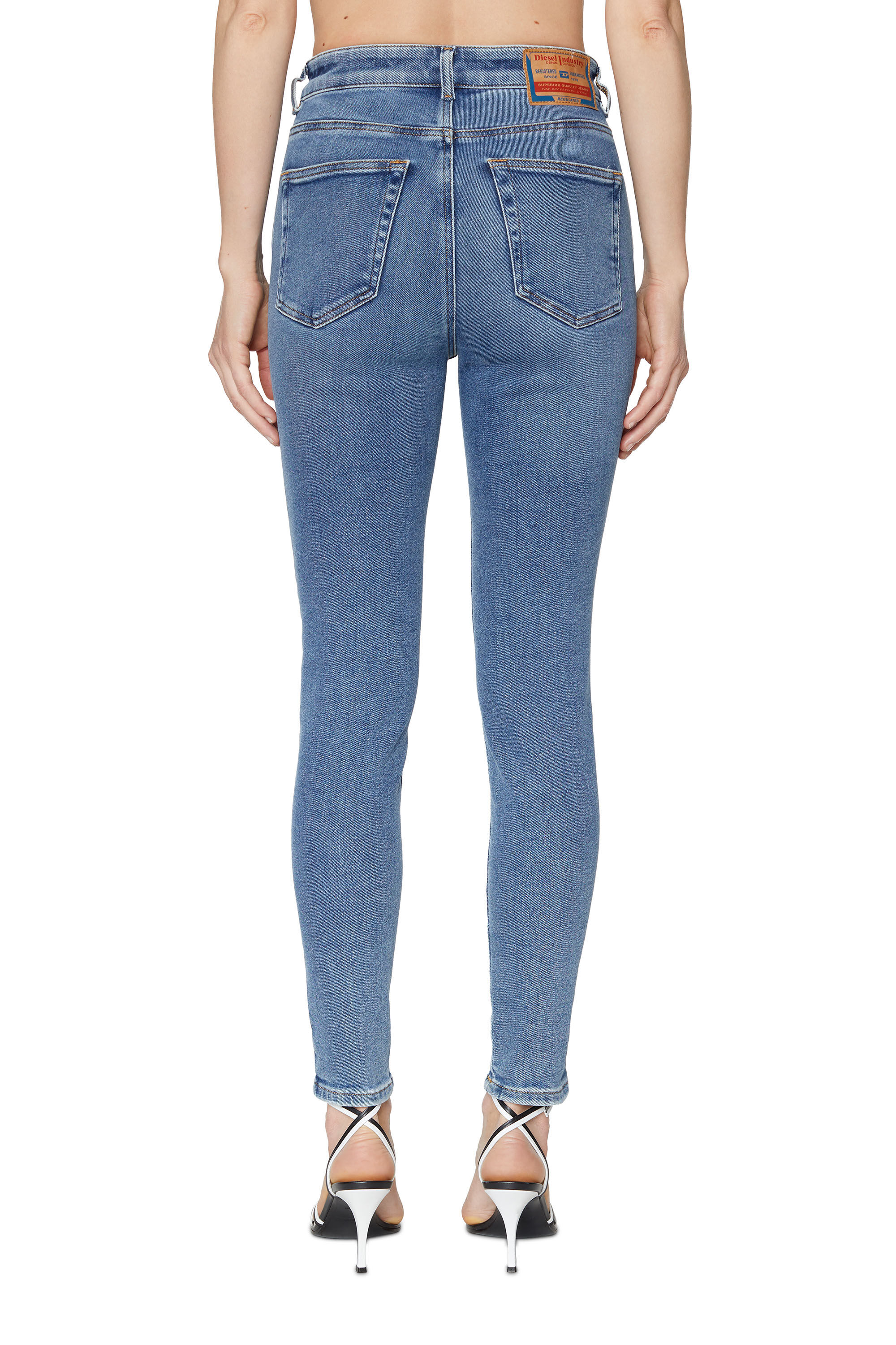 Diesel - Woman Super skinny Jeans 1984 Slandy-High 09D62, Medium blue - Image 3