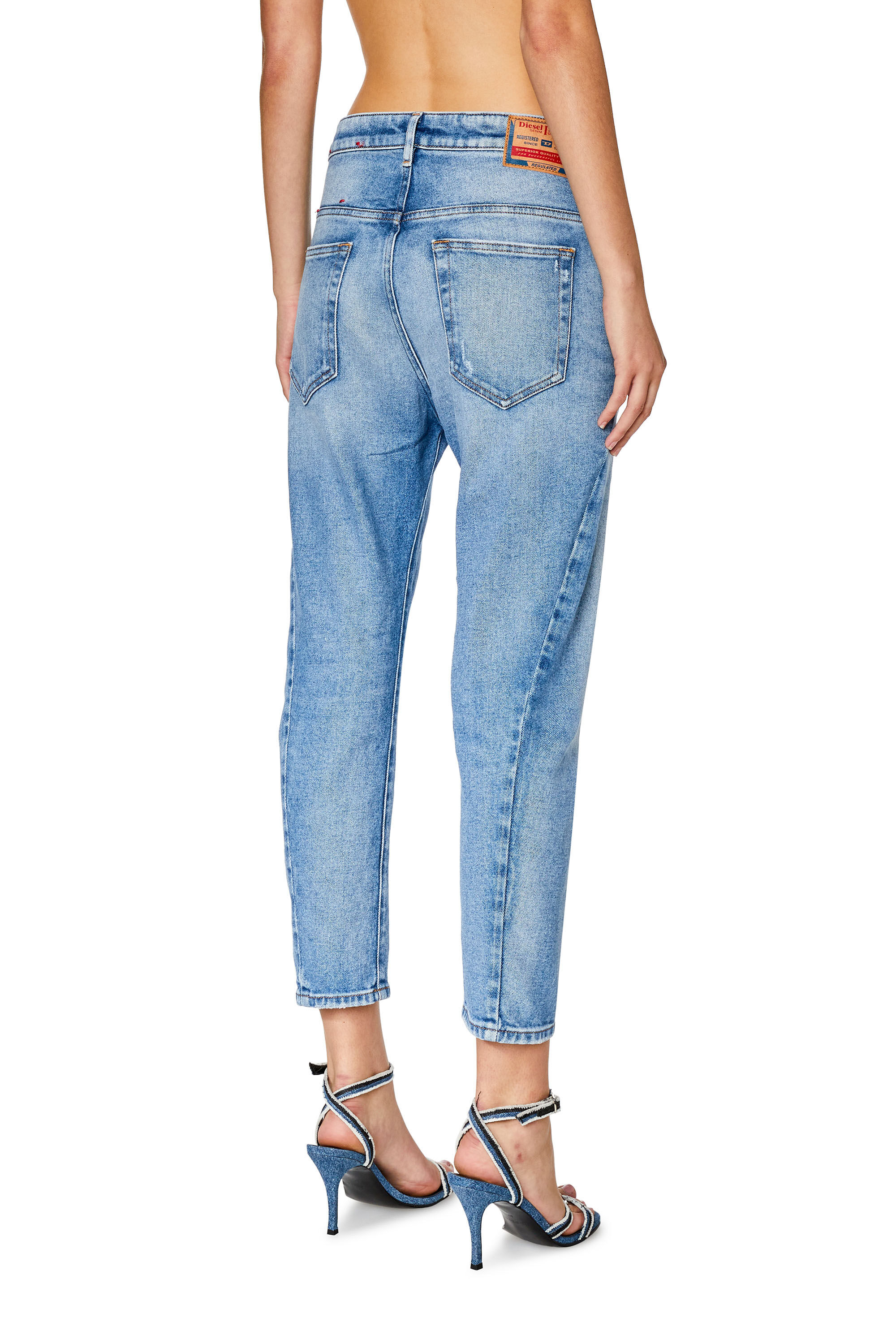 Diesel - Boyfriend Jeans Fayza 09G24, Light Blue - Image 4