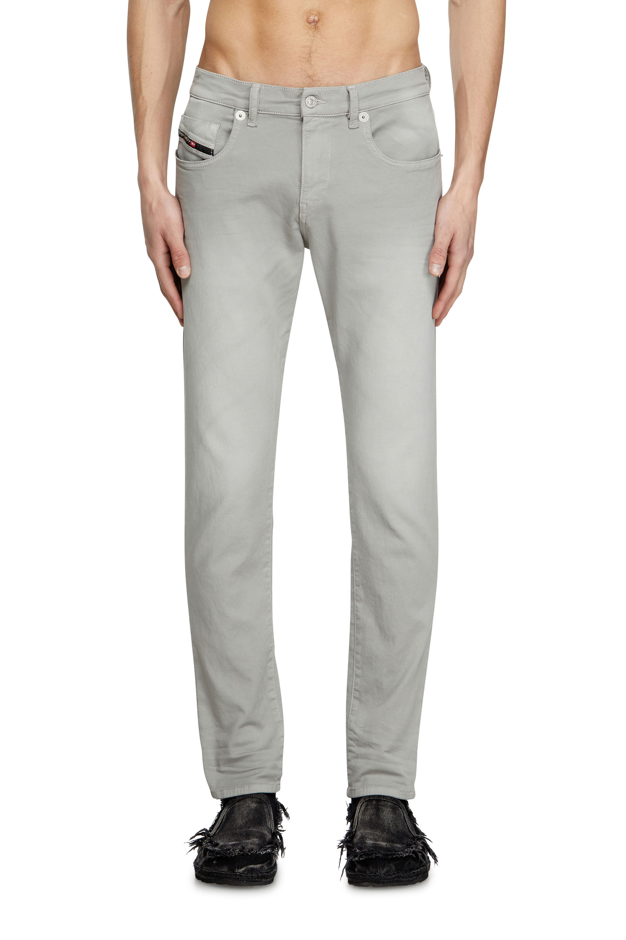Diesel - Man's Slim 2060 D-Strukt Joggjeans® 0670M, Light Grey - 3
