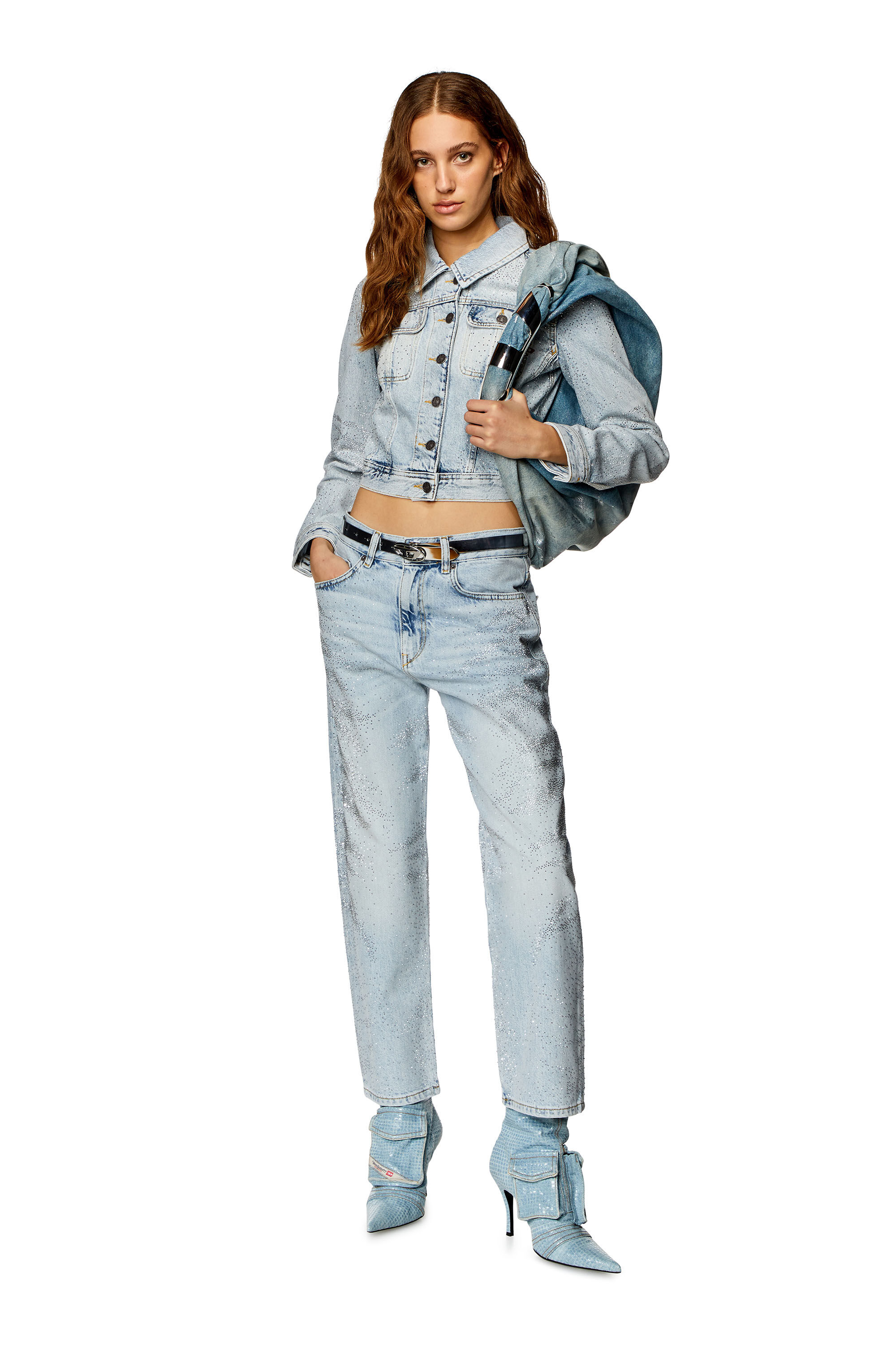 Diesel - Woman Boyfriend Jeans 2016 D-Air 09I86, Light Blue - Image 1